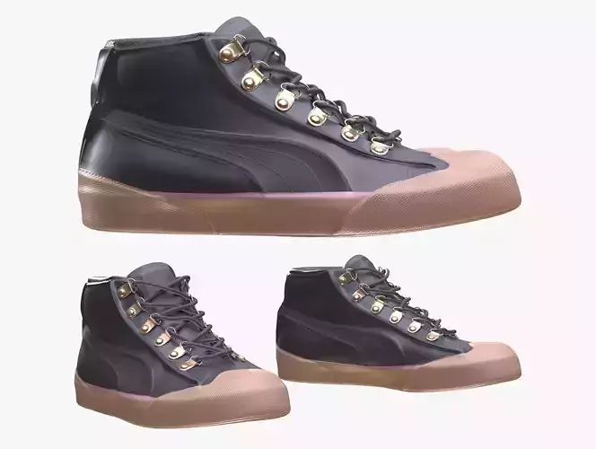 Shoes 184 - All MH Bodies - UE5 Skeletons - Rigged Low-poly 3D model