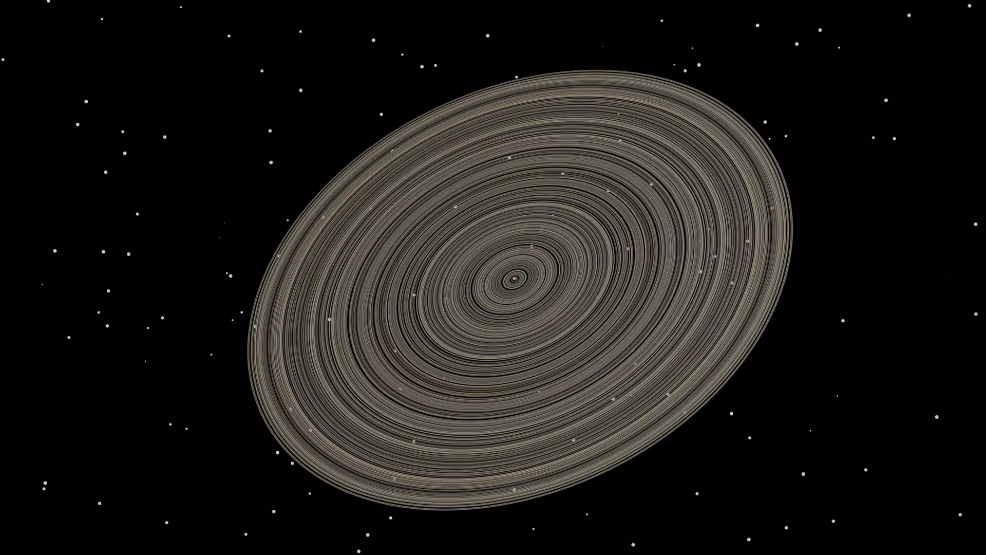 J1407B - The known planet with the most rings 3D model