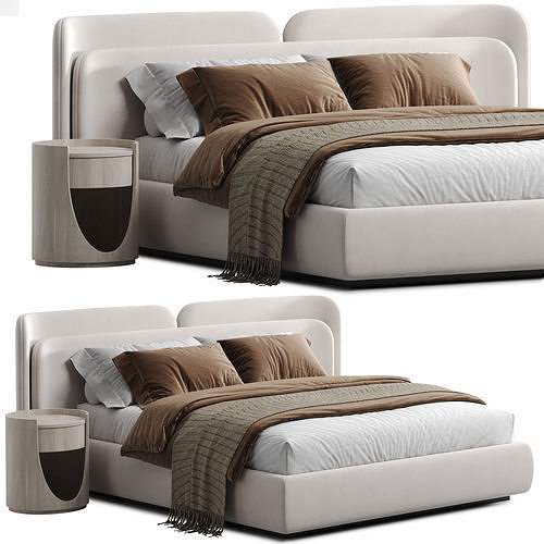 Bed Valleta 3D model 3