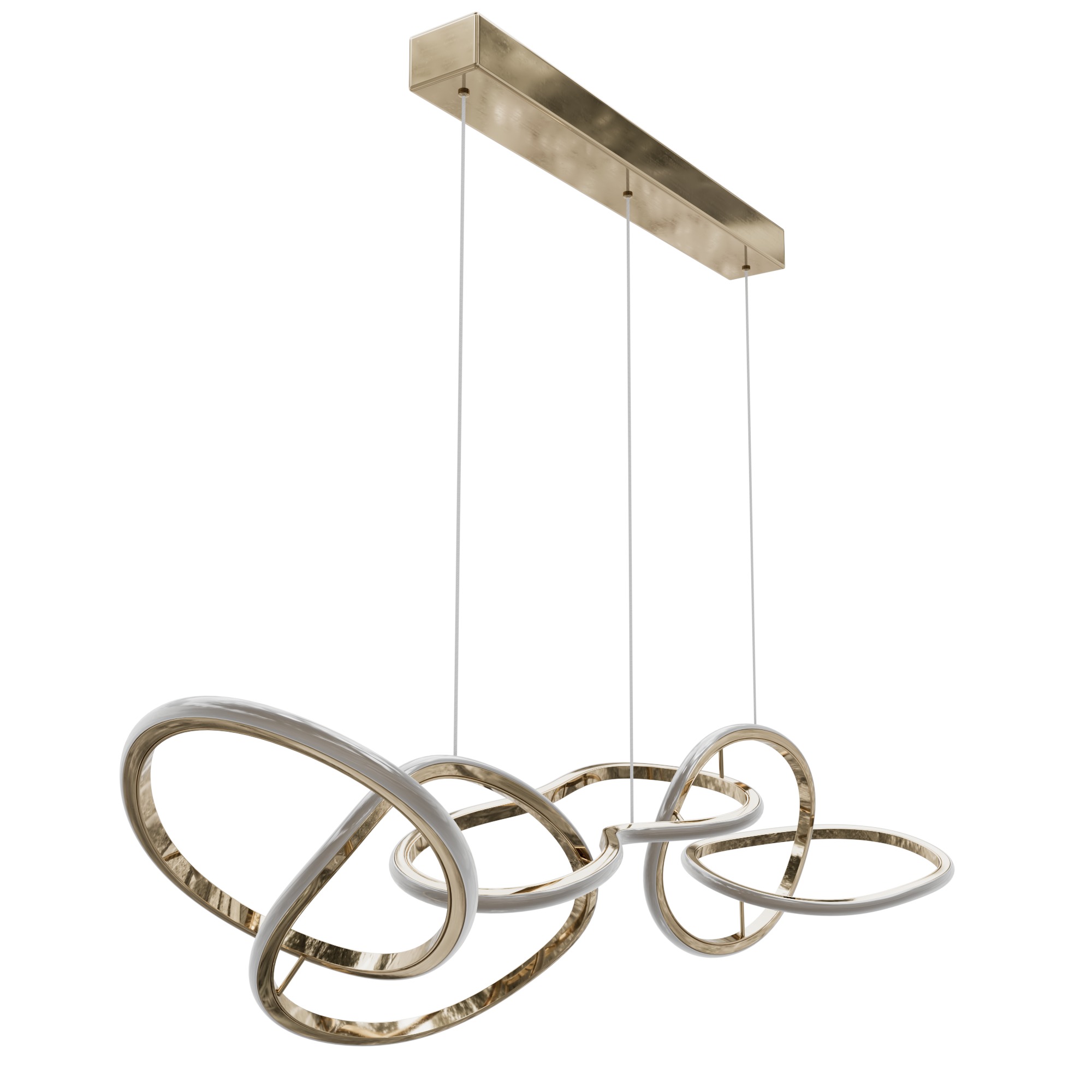 Flow pendant chandelier Garda Decor K2KML15105 3D model_7