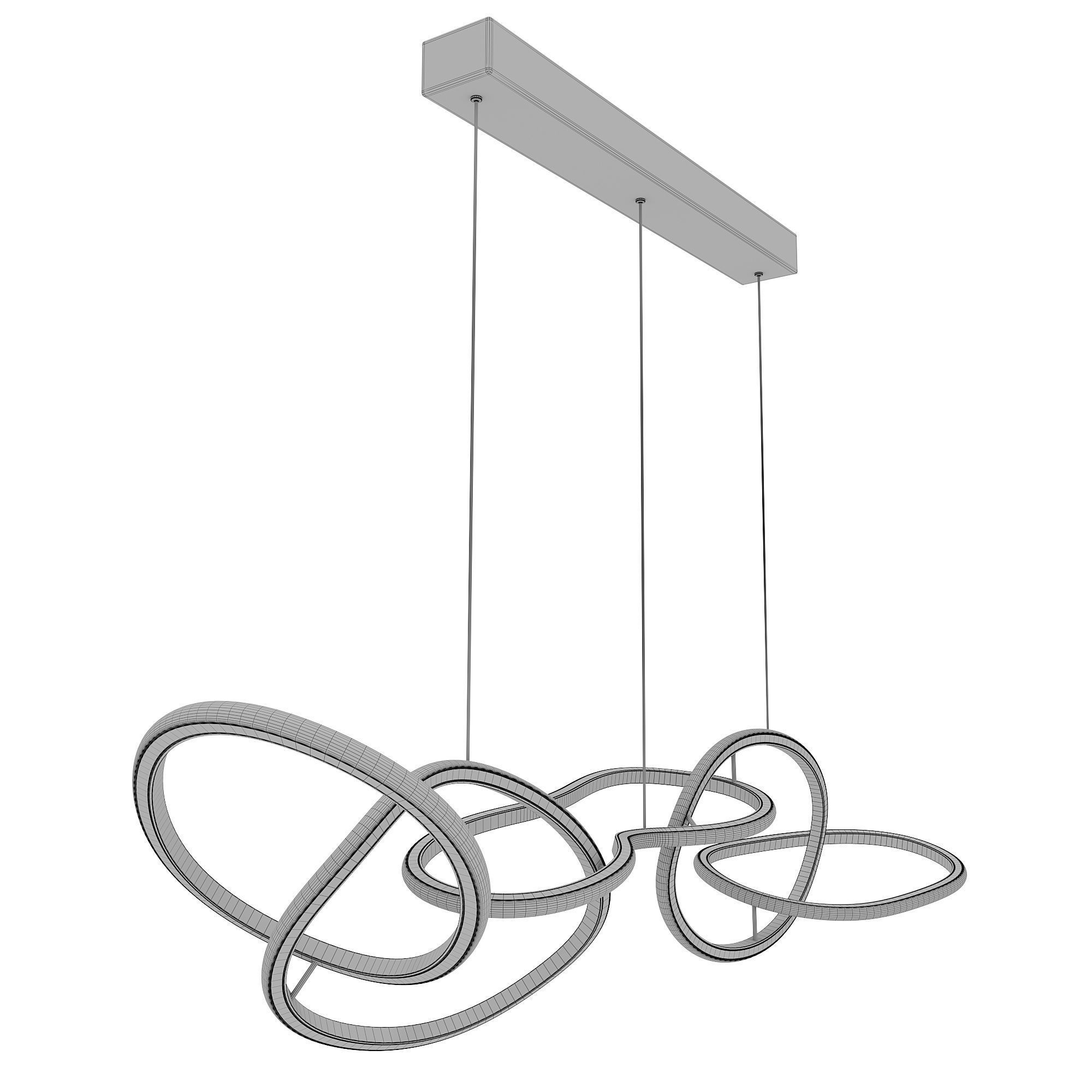 Flow pendant chandelier Garda Decor K2KML15105 3D model_6