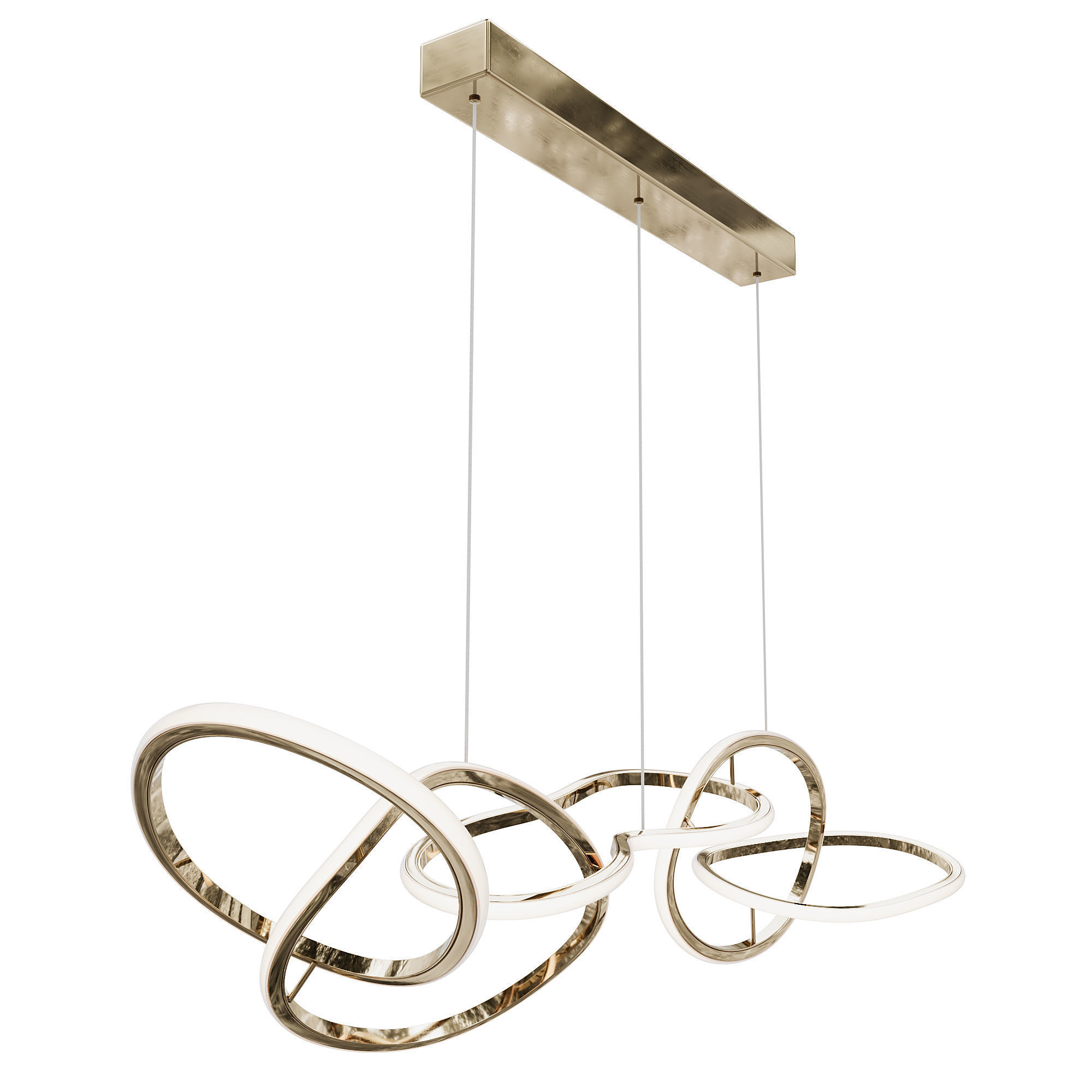 Flow pendant chandelier Garda Decor K2KML15105 3D model_1