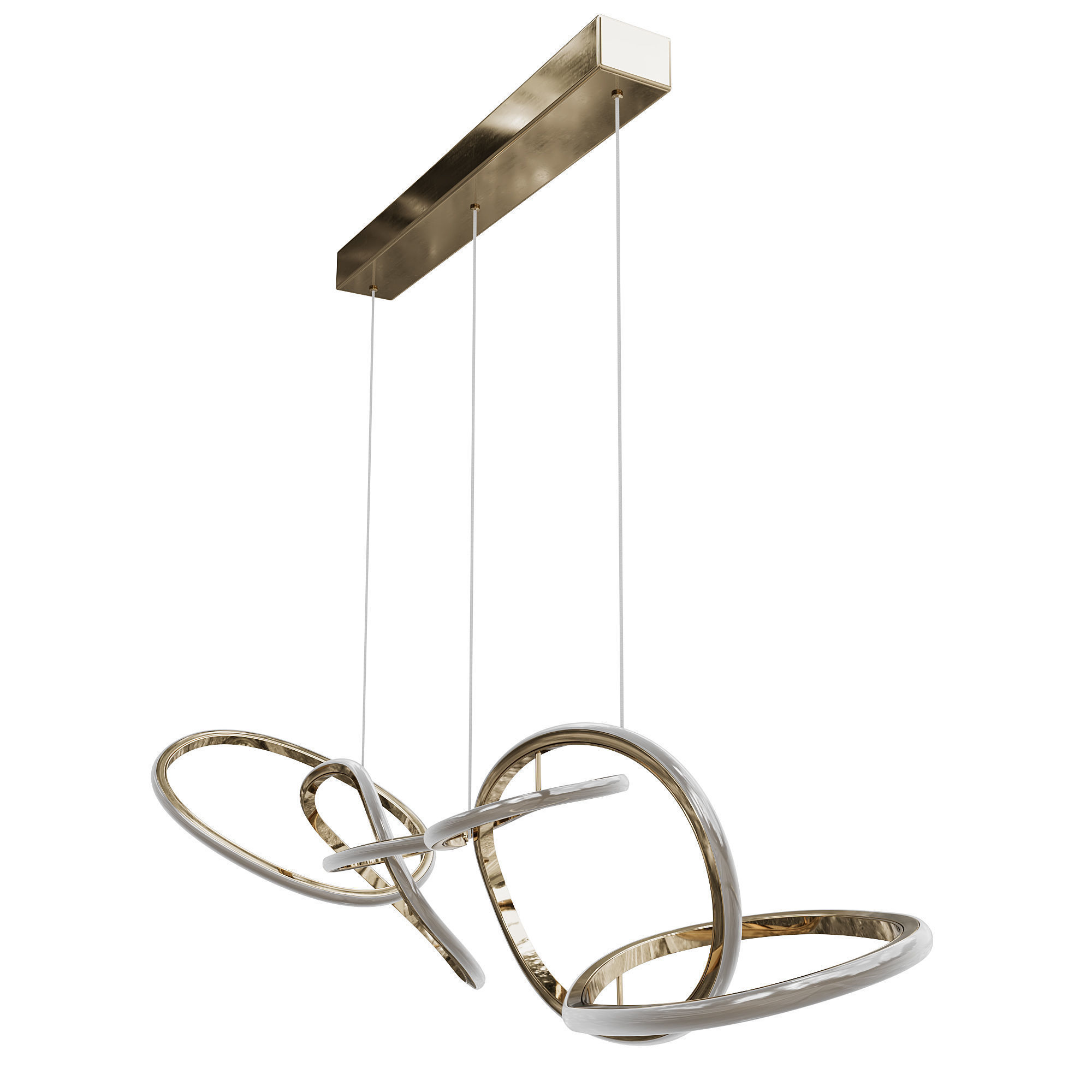 Flow pendant chandelier Garda Decor K2KML15105 3D model_3