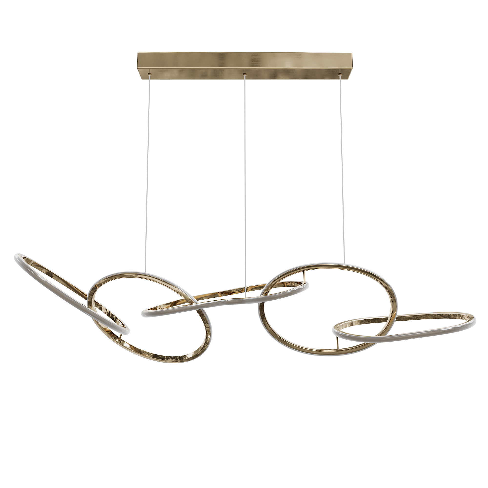 Flow pendant chandelier Garda Decor K2KML15105 3D model_2