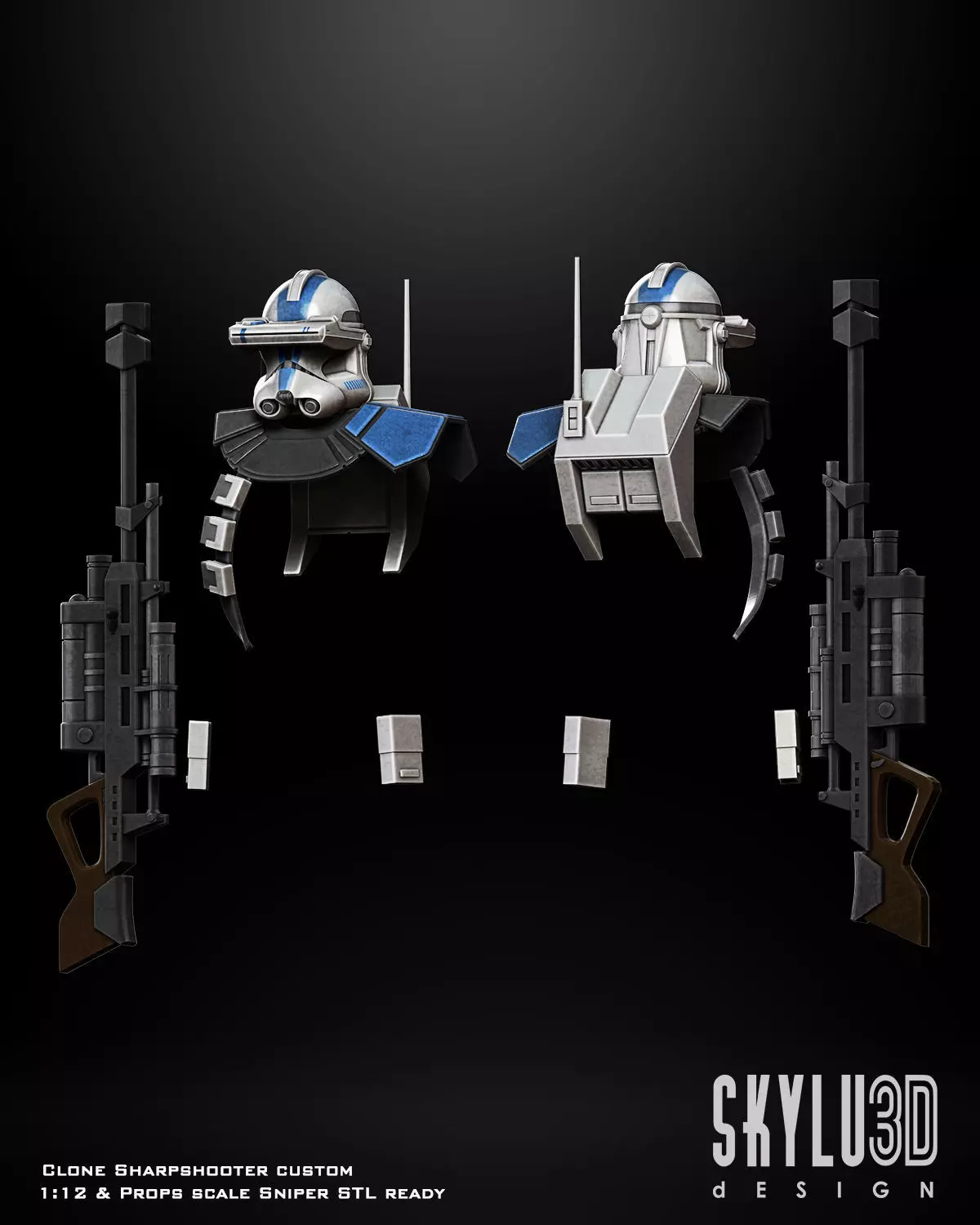 Clonesharpshooter One12 Scale Custom 3D print Files 3D print model_0