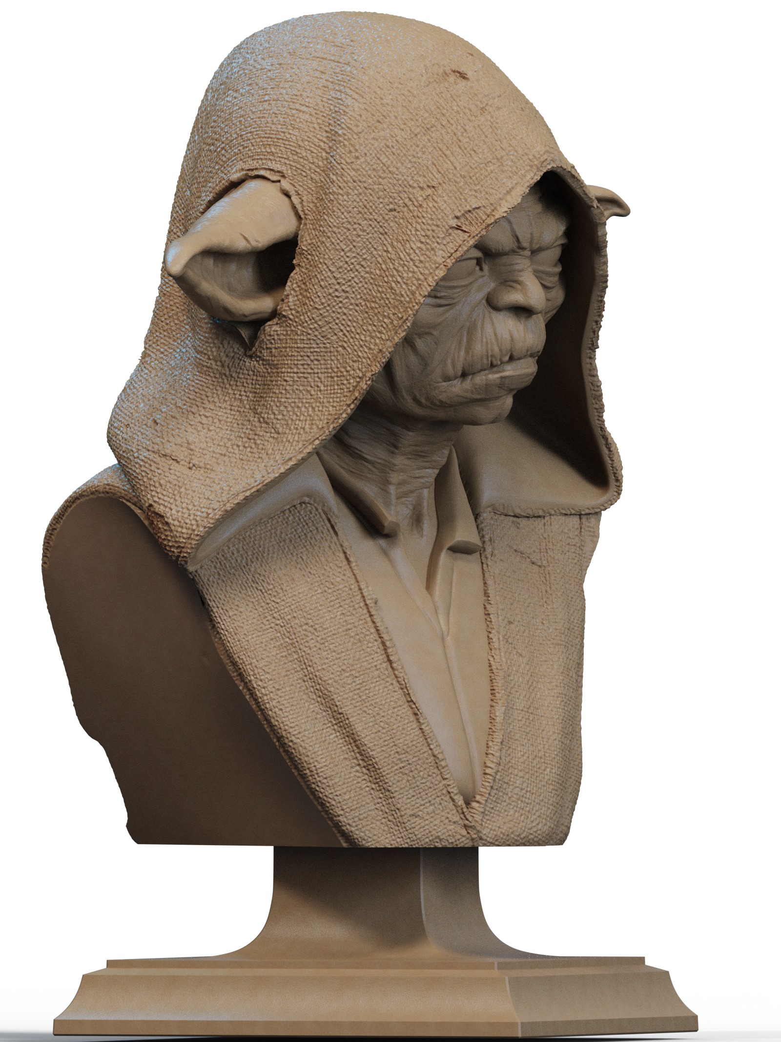Darth Yoda Bust 3D Print 3D print model_1