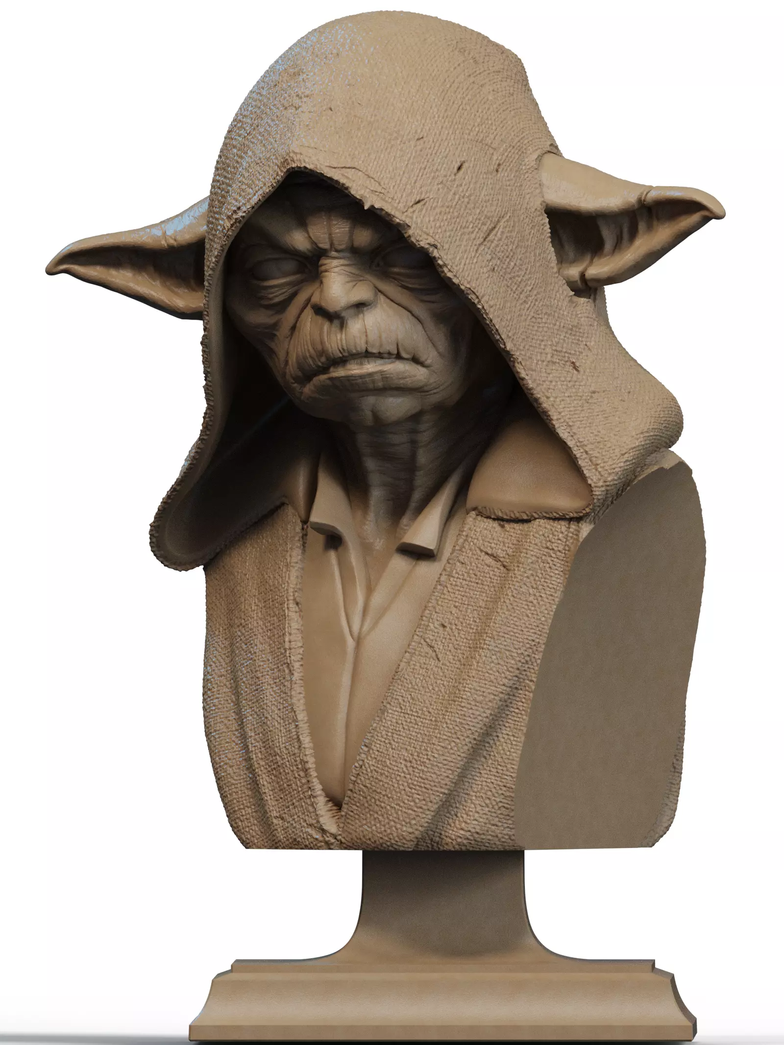 Darth Yoda Bust 3D Print 3D print model_0
