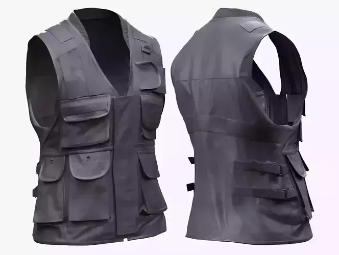 Vest 181 - All MH Bodies - UE5 Skeletons - Rigged Low-poly 3D model