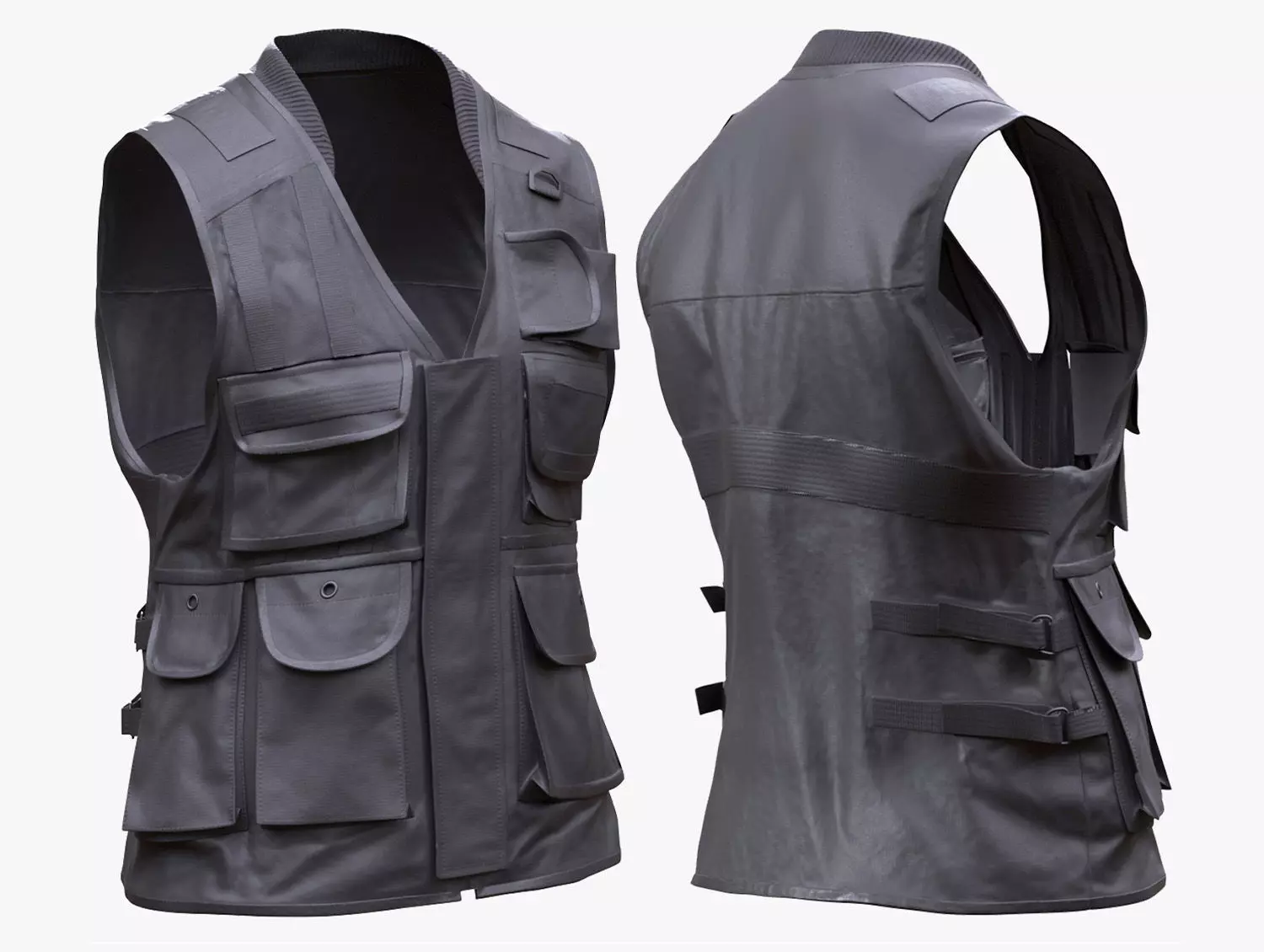 Vest 181 - All MH Bodies - UE5 Skeletons - Rigged Low-poly 3D model_0