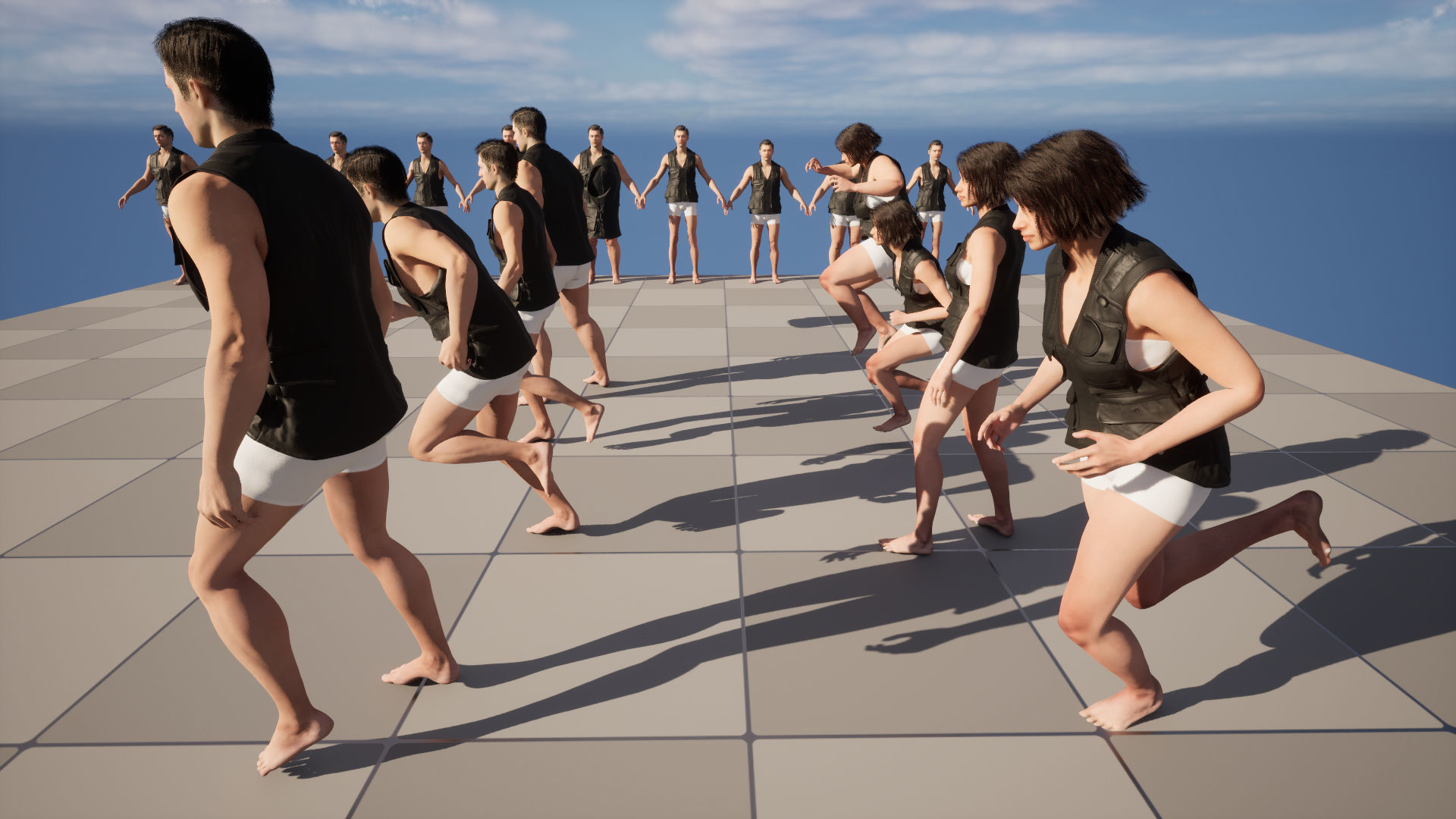 Vest 181 - All MH Bodies - UE5 Skeletons - Rigged Low-poly 3D model_17