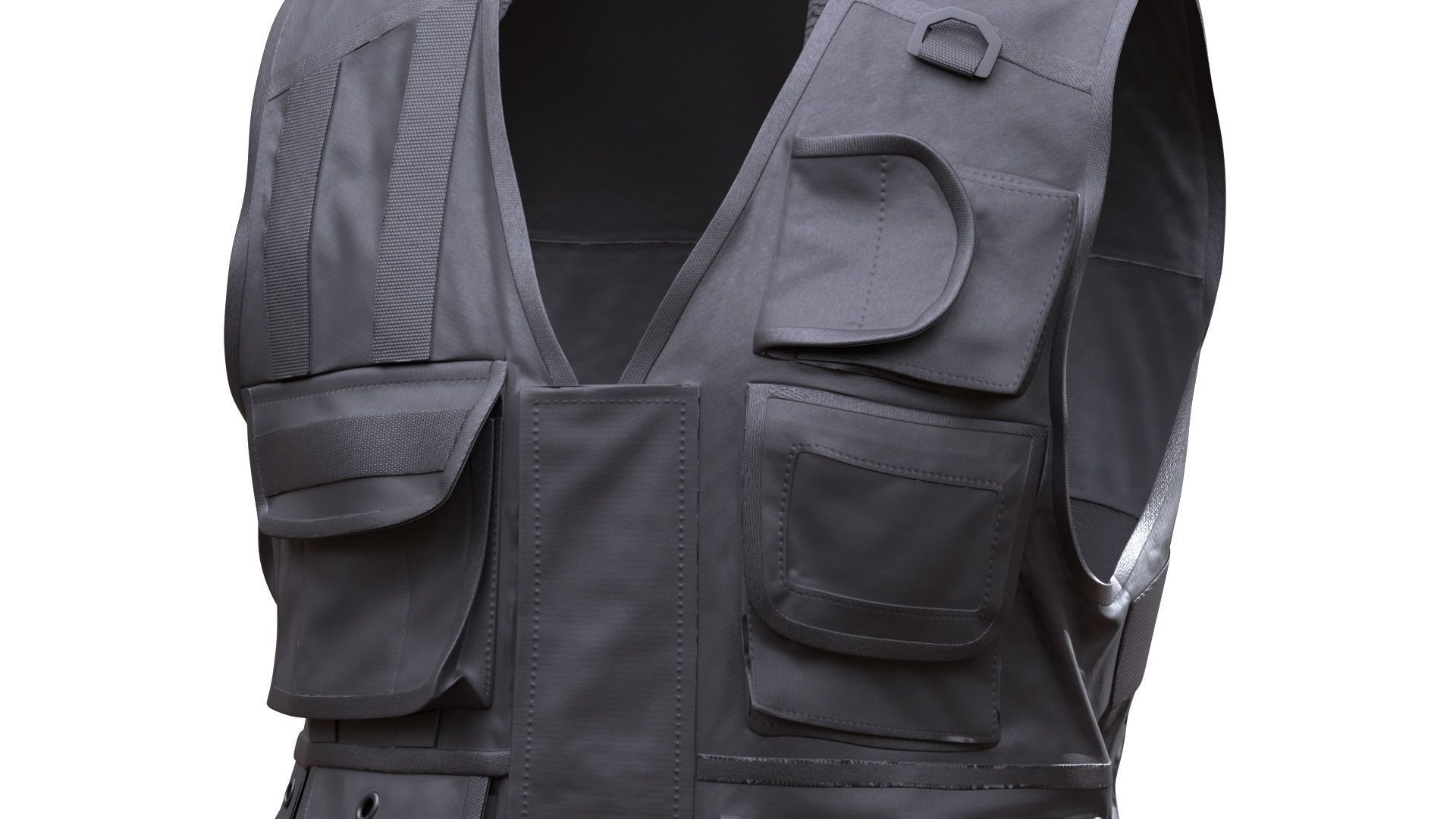 Vest 181 - All MH Bodies - UE5 Skeletons - Rigged Low-poly 3D model_8