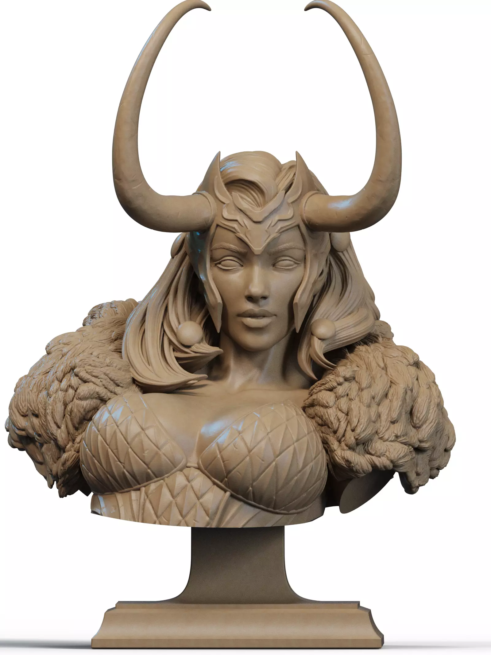 Lady Loki Bust 3D Print 3D print model_0