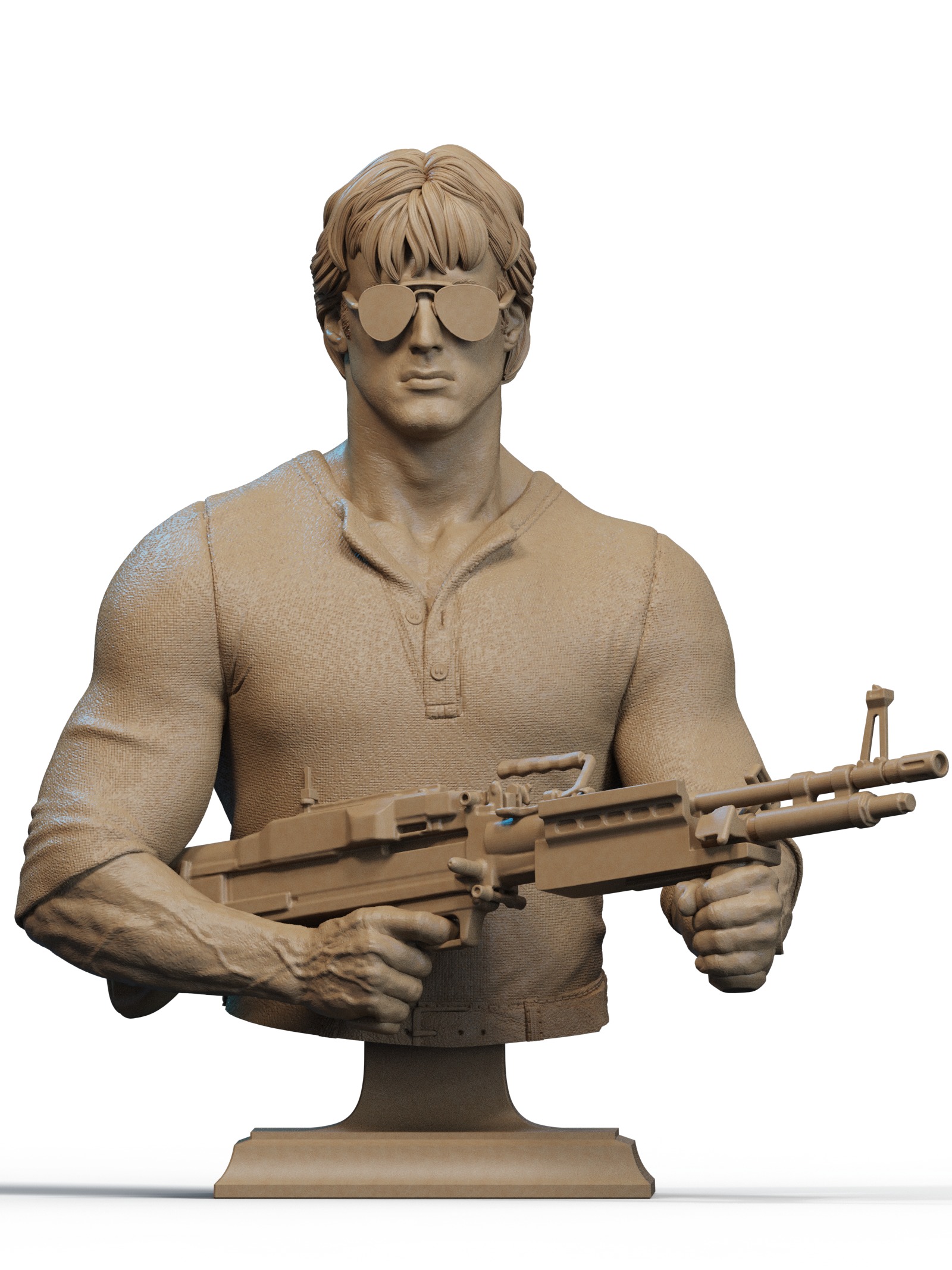 Rambo Cobra and Hawk Bust 3D Print 3D print model_1