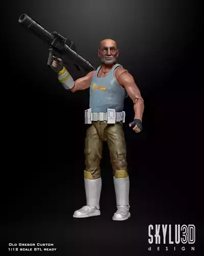 Old Gregor figure custom 3d print files