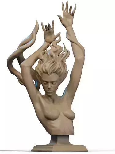 Sirena Bust 3D Print