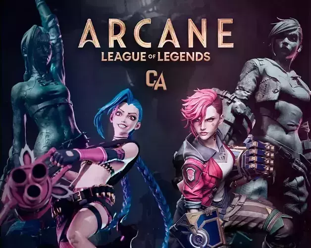 Pack Jinx and Vi 3D Print 3D print model