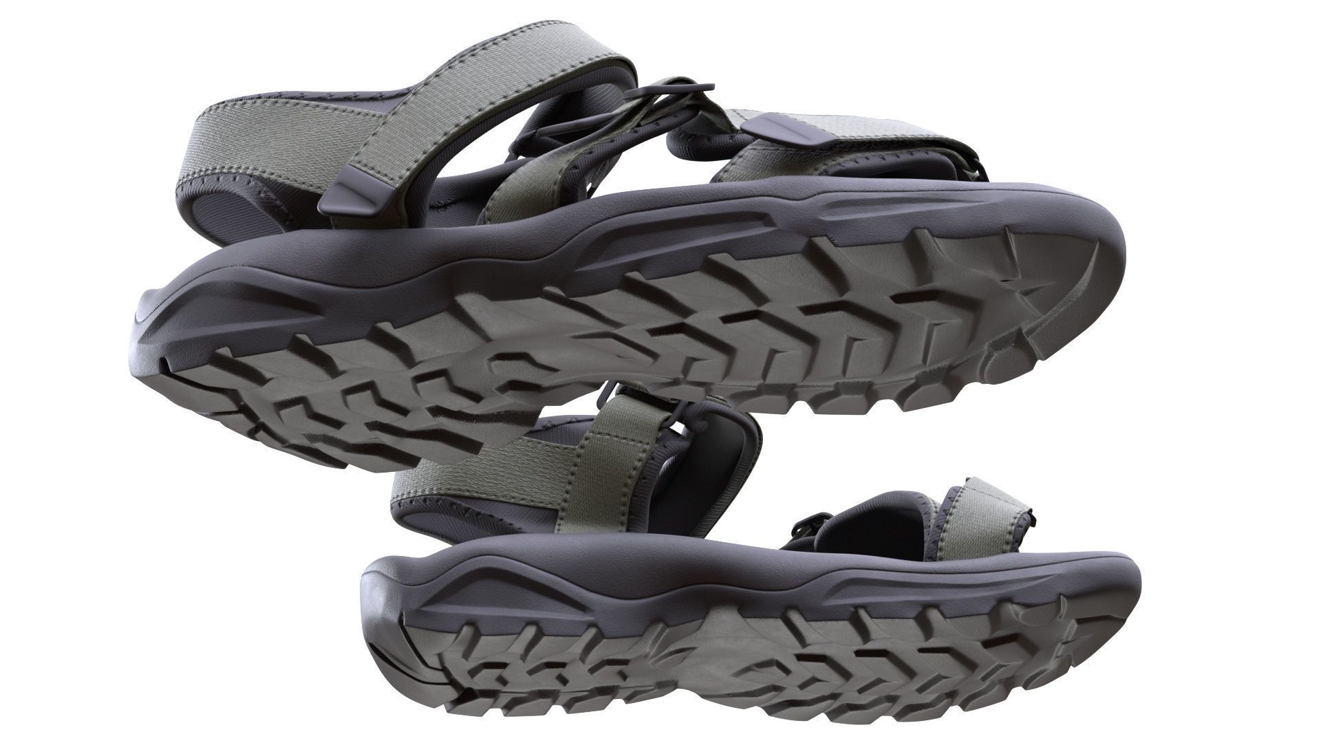 Sandals 180 - All MH Bodies - UE5 Skeletons - Rigged Low-poly 3D model_8