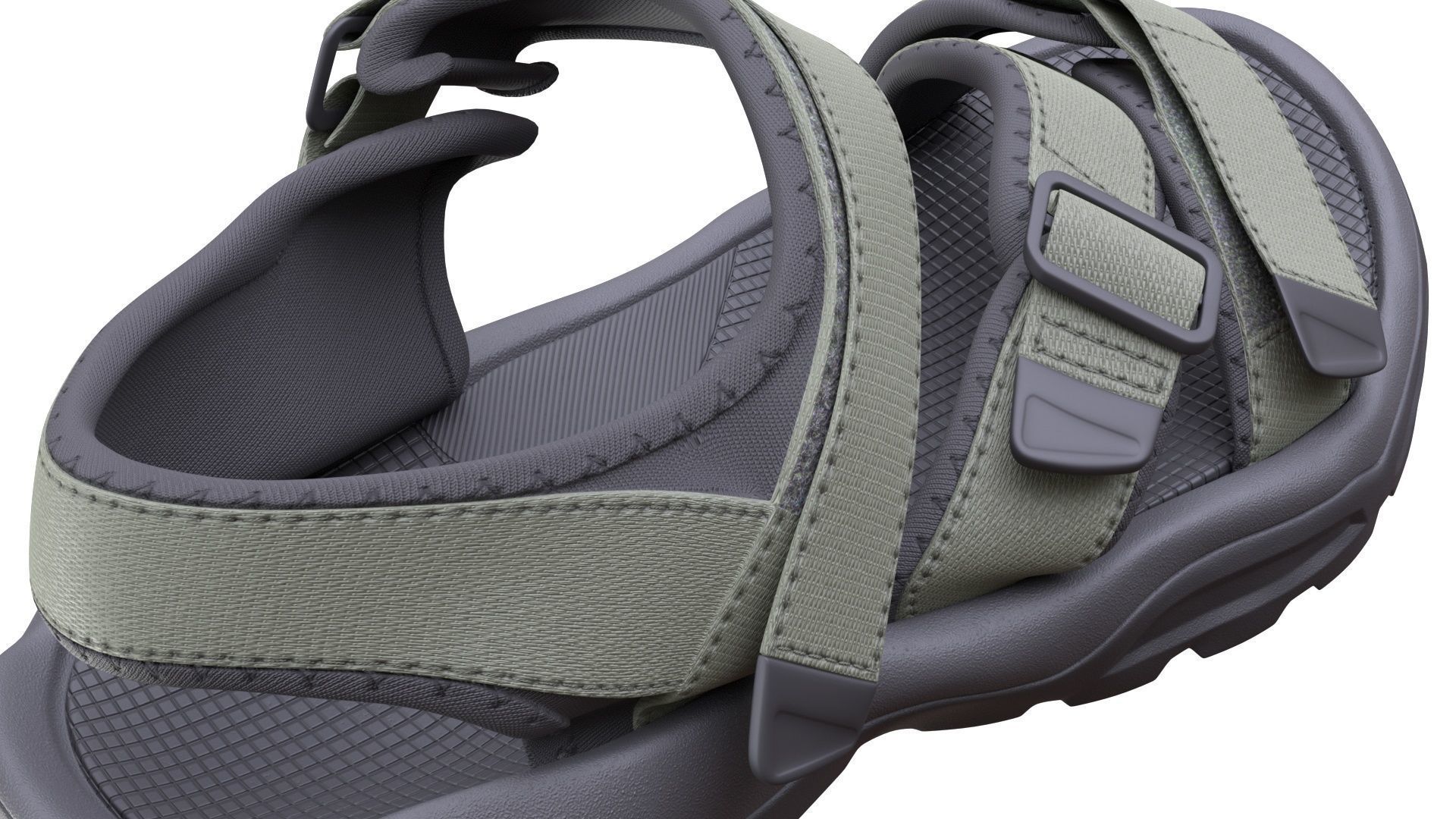 Sandals 180 - All MH Bodies - UE5 Skeletons - Rigged Low-poly 3D model_10