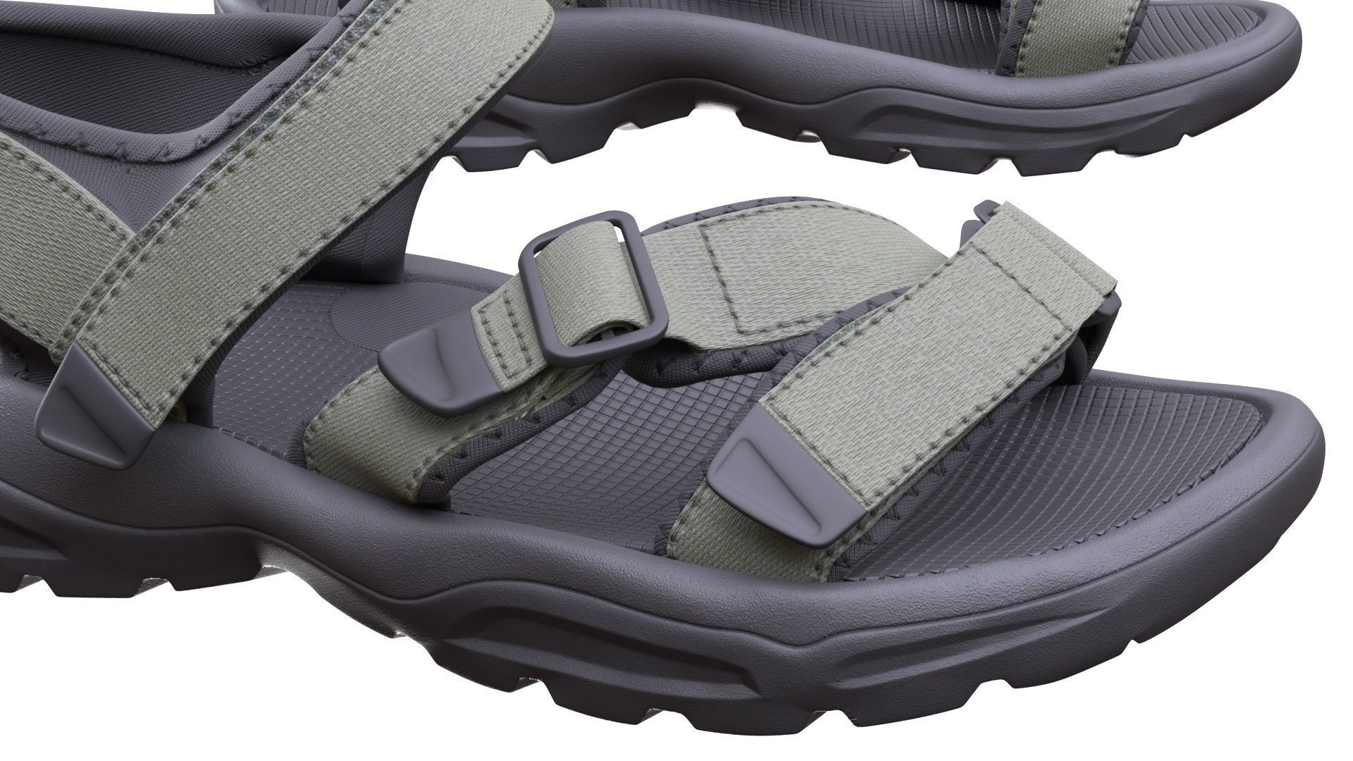 Sandals 180 - All MH Bodies - UE5 Skeletons - Rigged Low-poly 3D model_9