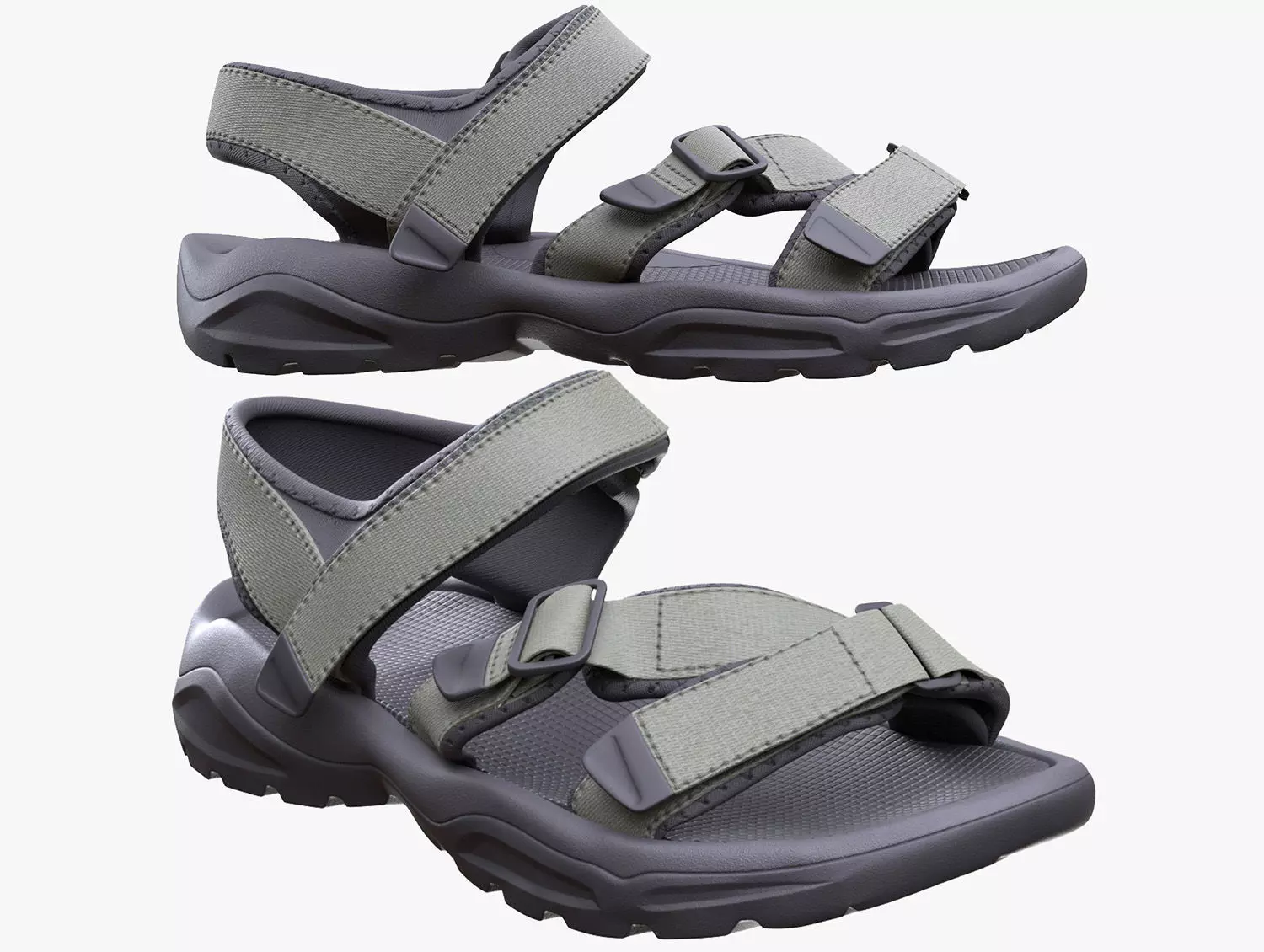 Sandals 180 - All MH Bodies - UE5 Skeletons - Rigged Low-poly 3D model_0