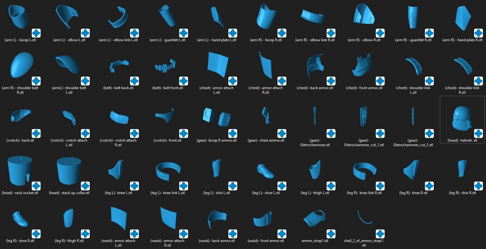 Purgetrooper Eletrohammer One6 scale figure custom files 3D print model_1