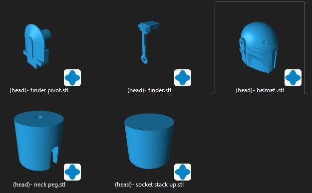 Shriek Hawk Helmet 3d print files bundle 3D print model_2