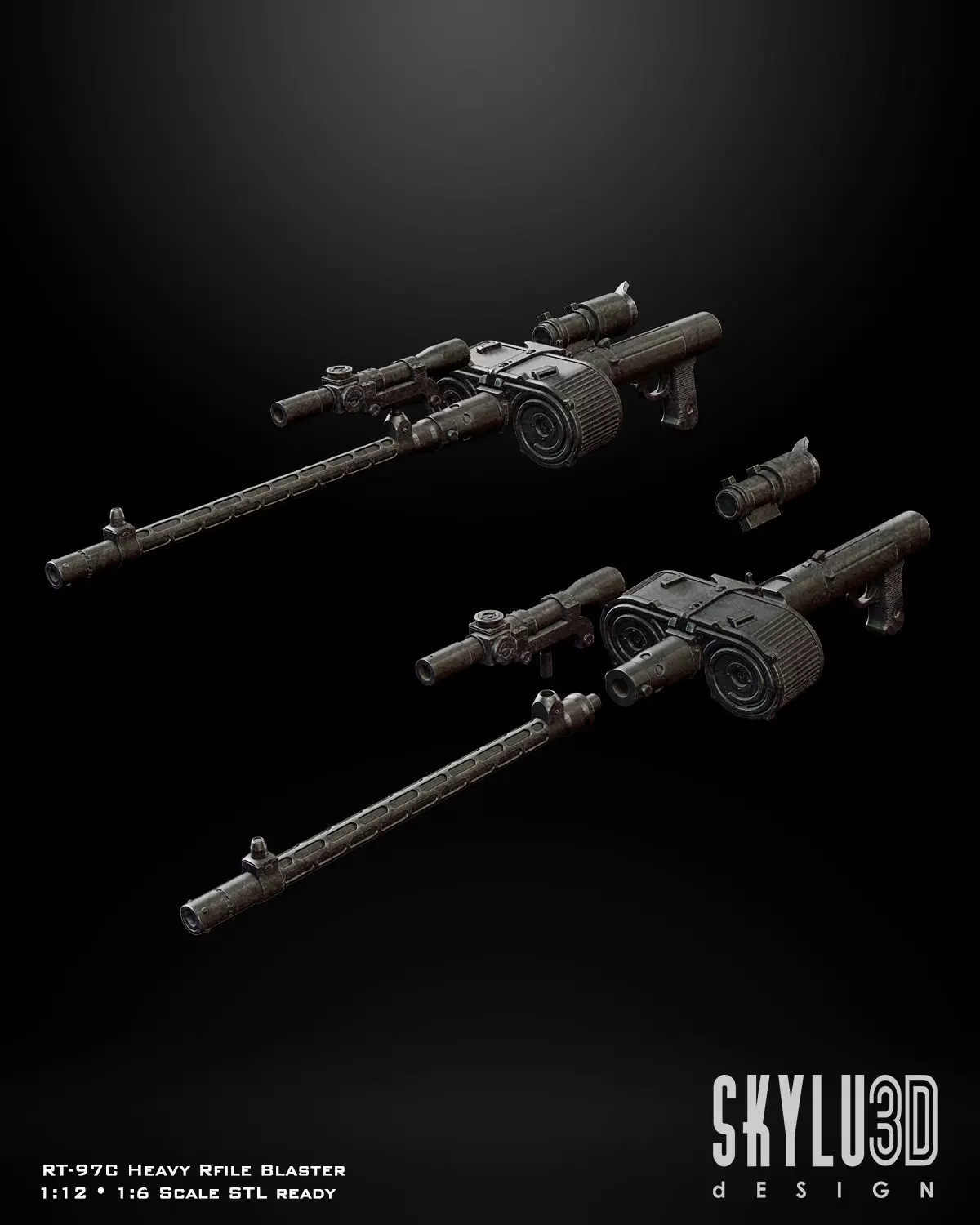 RT-97C Heavy Rifle Blaster 3d files 3D model_0