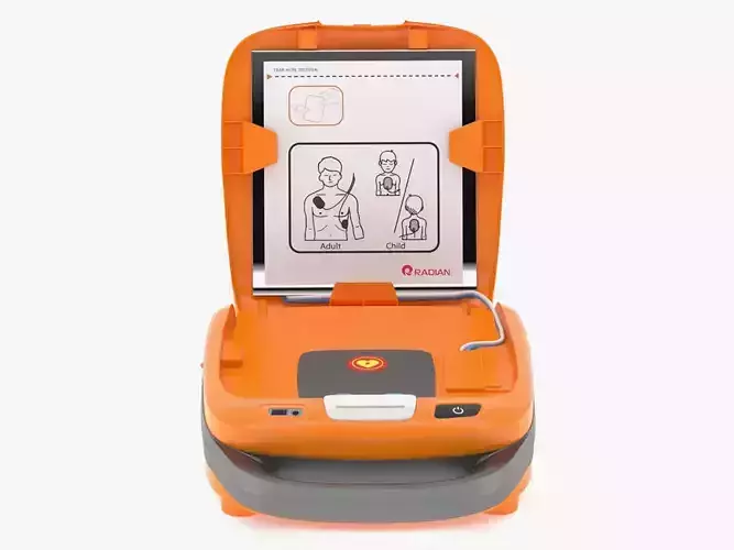 Medical Automatic External Detibrillator AED 3D model