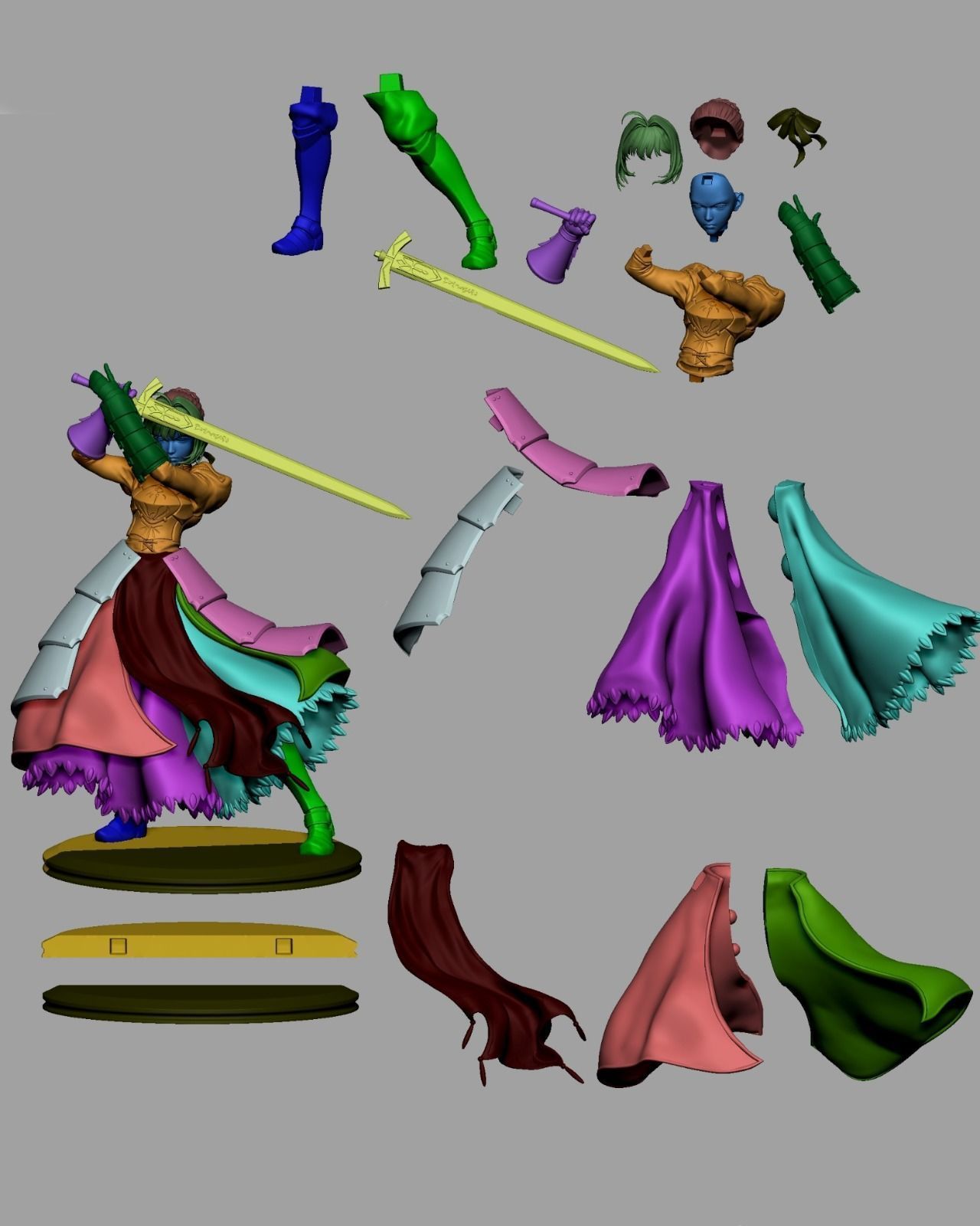 Saber 3D Print 3D print model_5