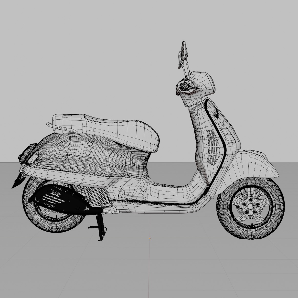 2019 - Piaggio Vespa GTS - 150 3D model_8