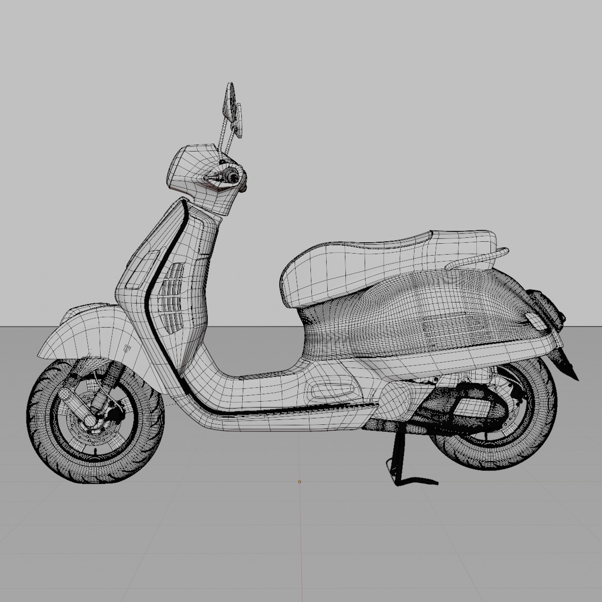2019 - Piaggio Vespa GTS - 150 3D model_12