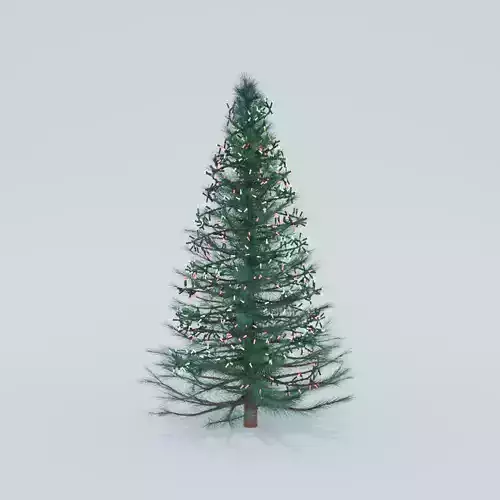 Realistic Christmas Tree with Lights 