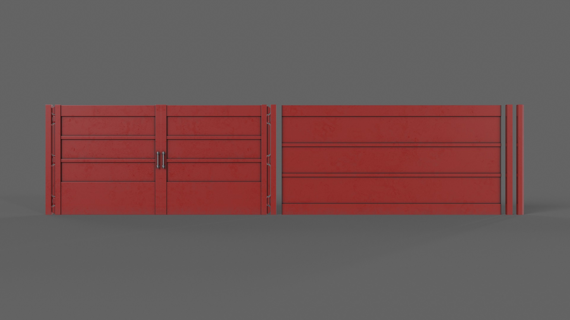 PBR Gate and Fence 3D Model Collection_71