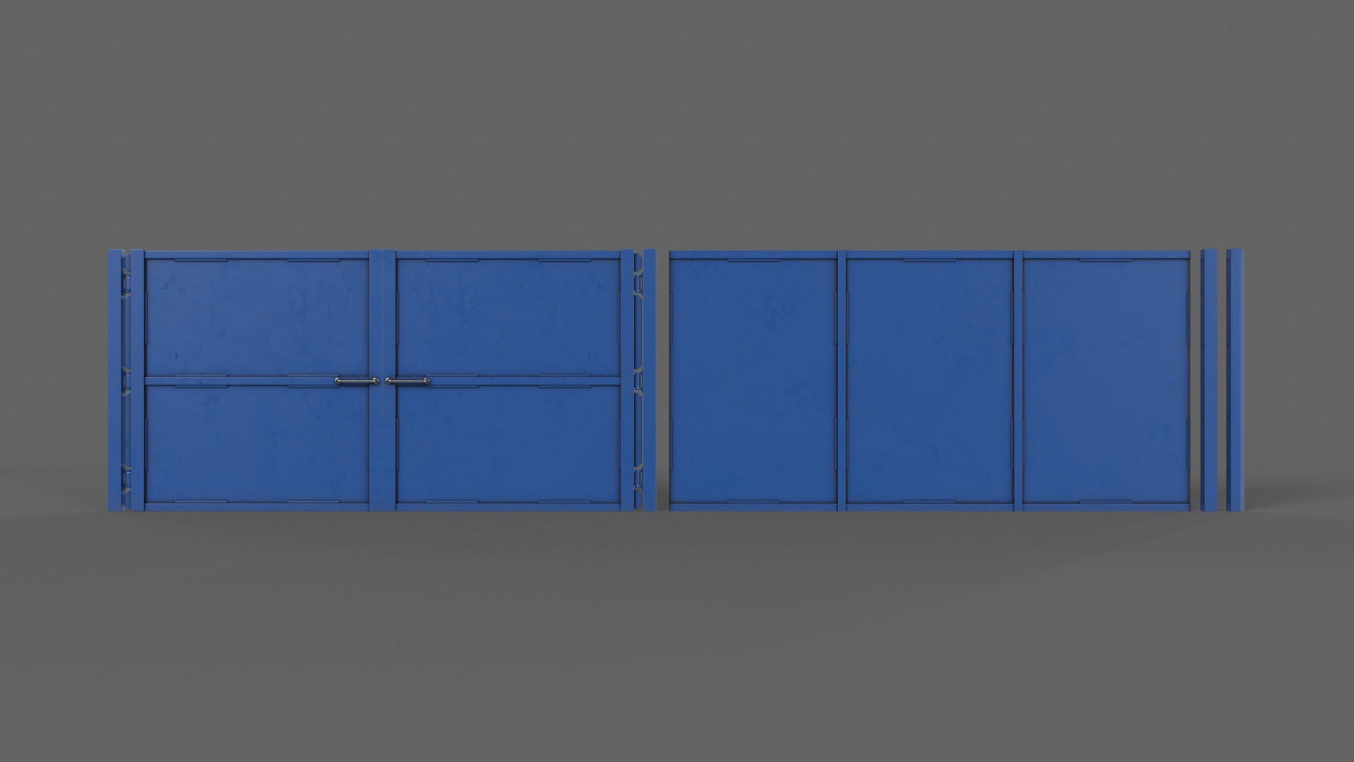 PBR Gate and Fence 3D Model Collection_74