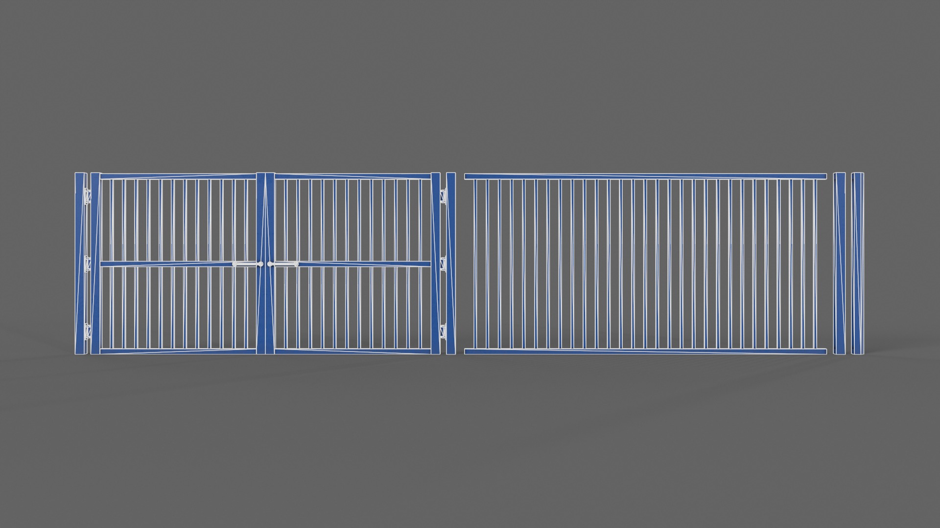 PBR Gate and Fence 3D Model Collection_84