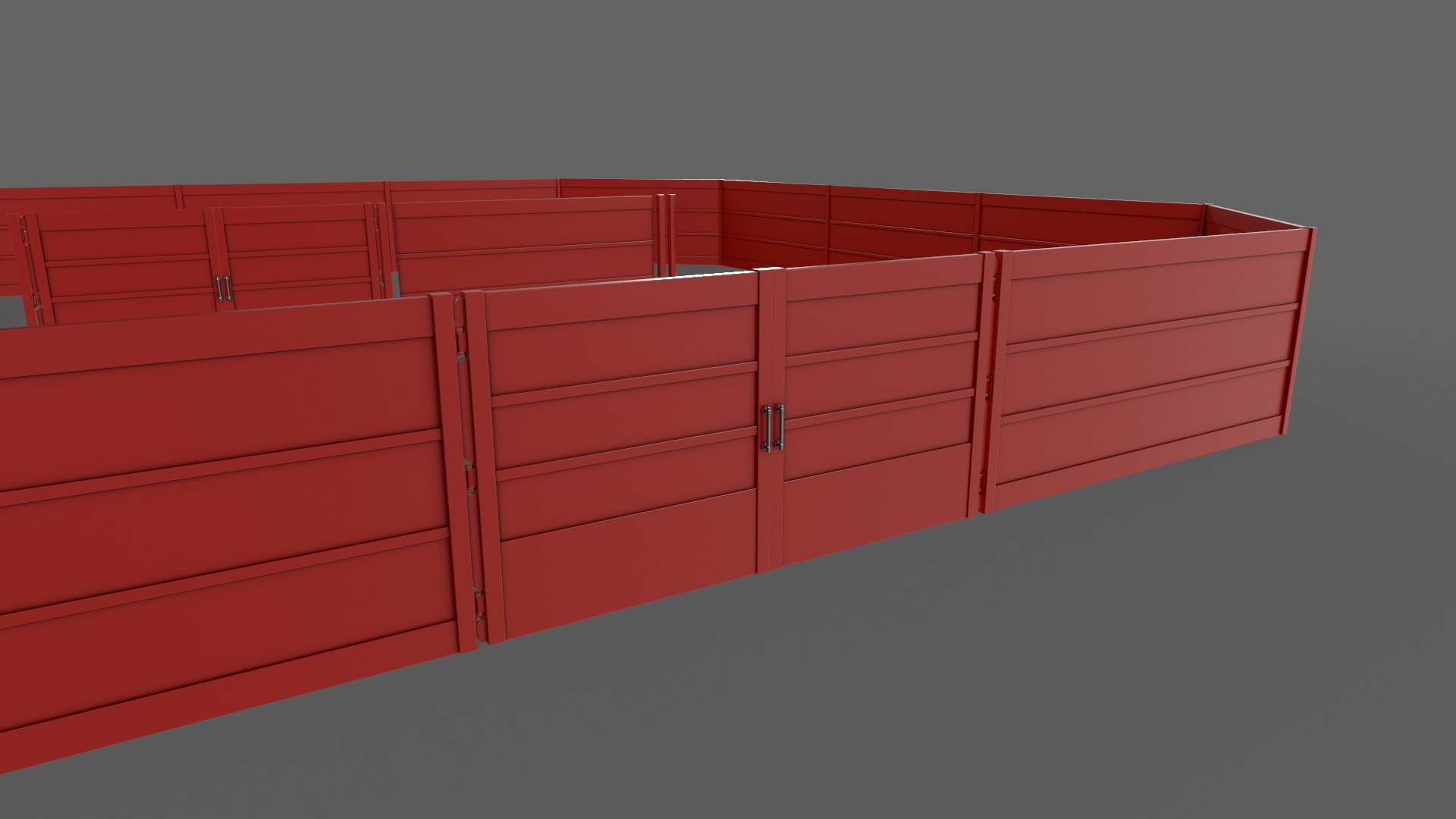 PBR Gate and Fence 3D Model Collection_52