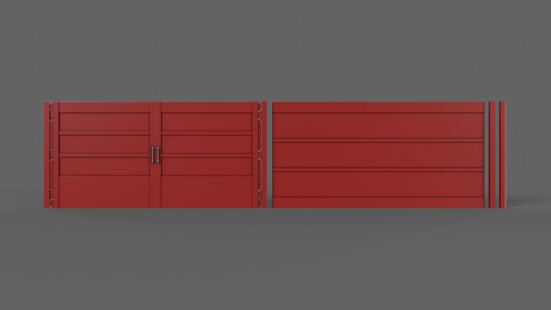 PBR Gate and Fence 3D Model Collection_70