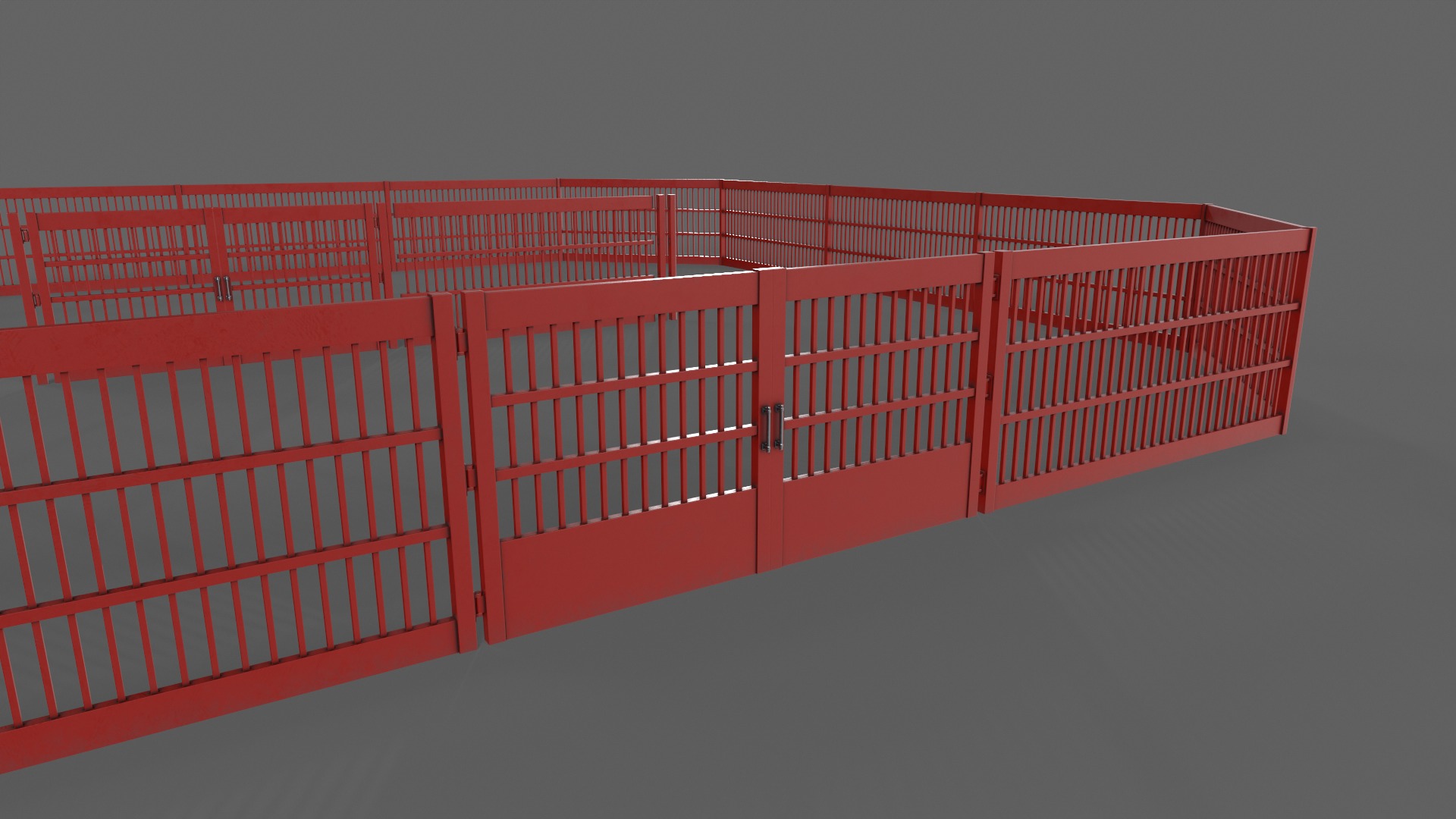 PBR Gate and Fence 3D Model Collection_62
