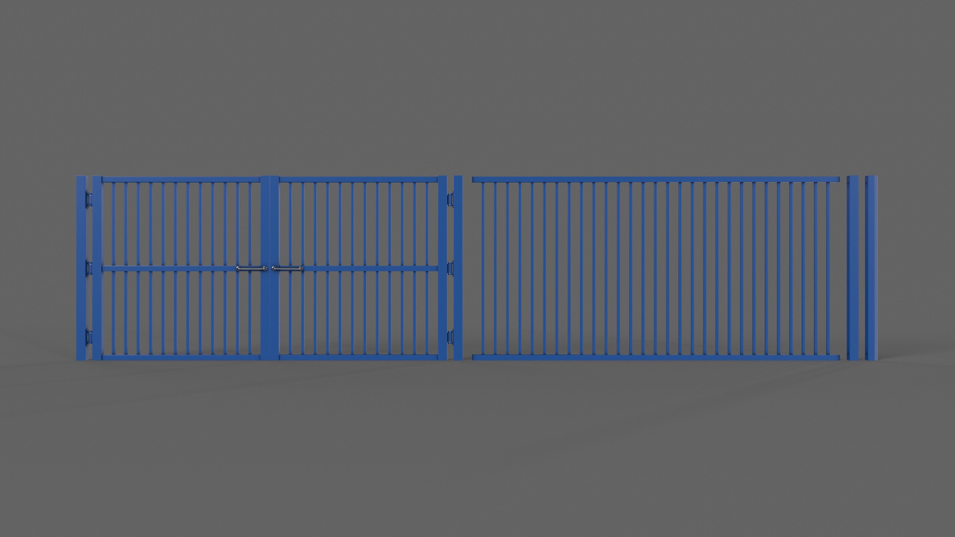PBR Gate and Fence 3D Model Collection_82
