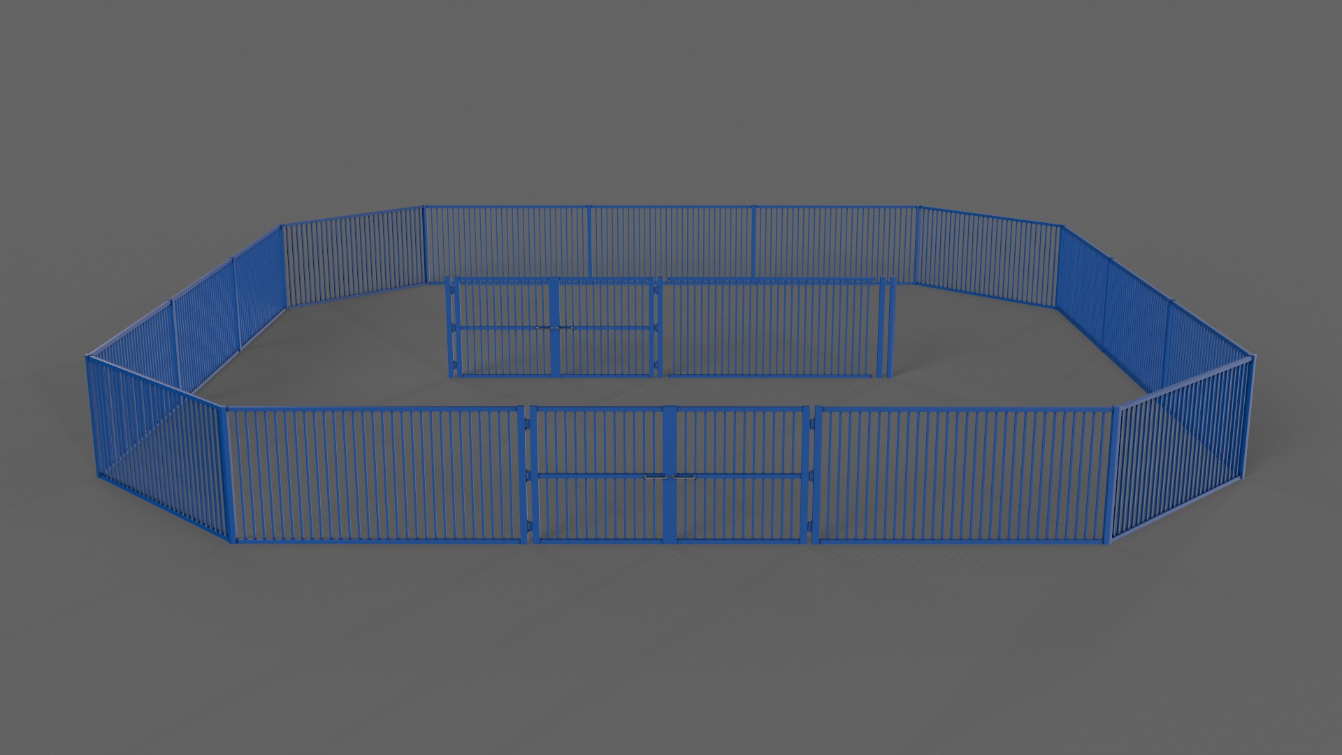 PBR Gate and Fence 3D Model Collection_28