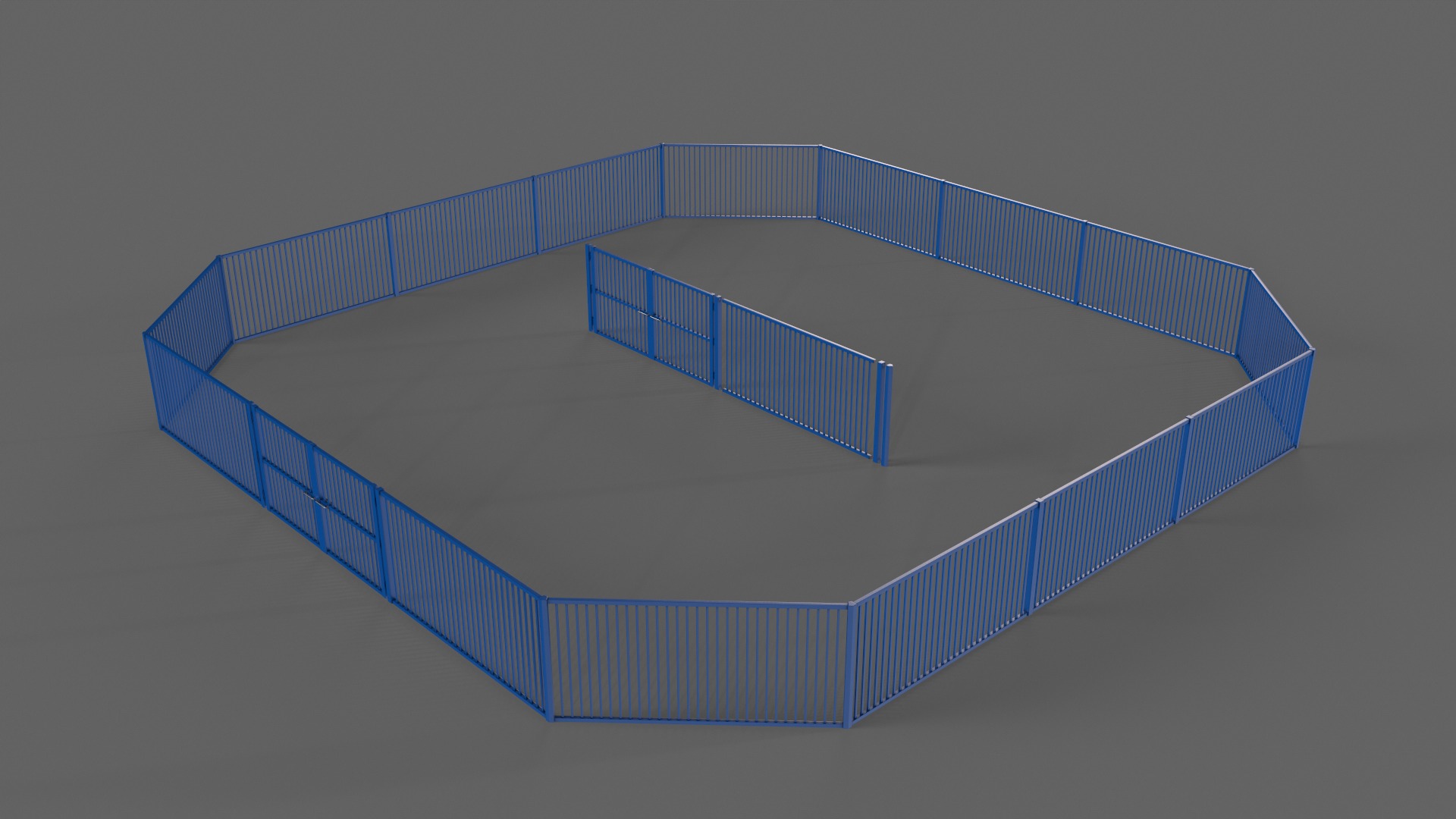 PBR Gate and Fence 3D Model Collection_46