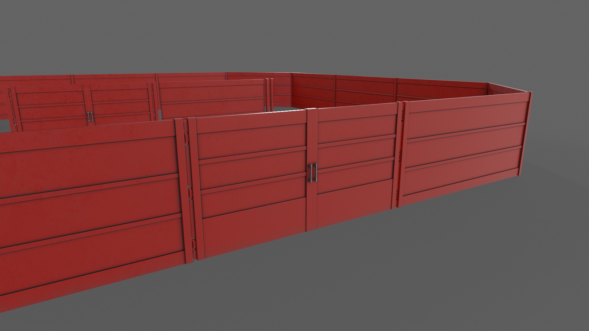 PBR Gate and Fence 3D Model Collection_53