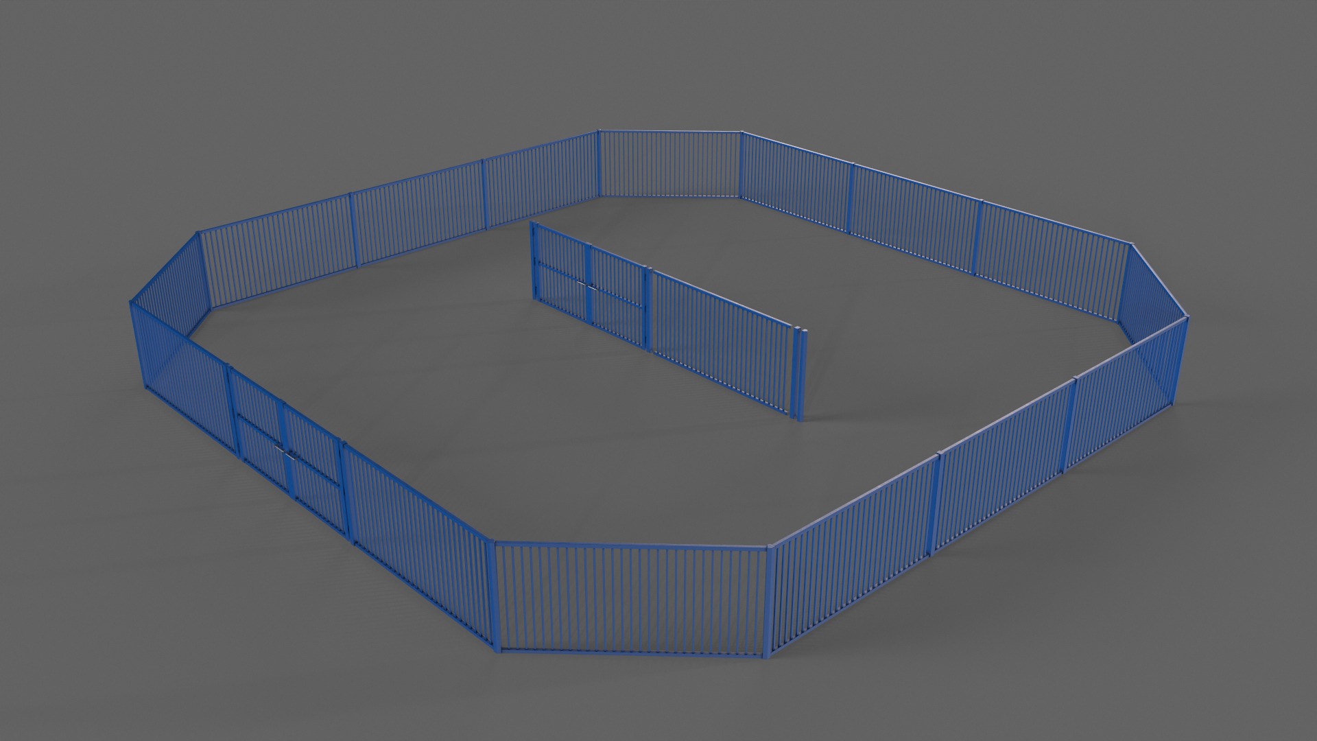 PBR Gate and Fence 3D Model Collection_47