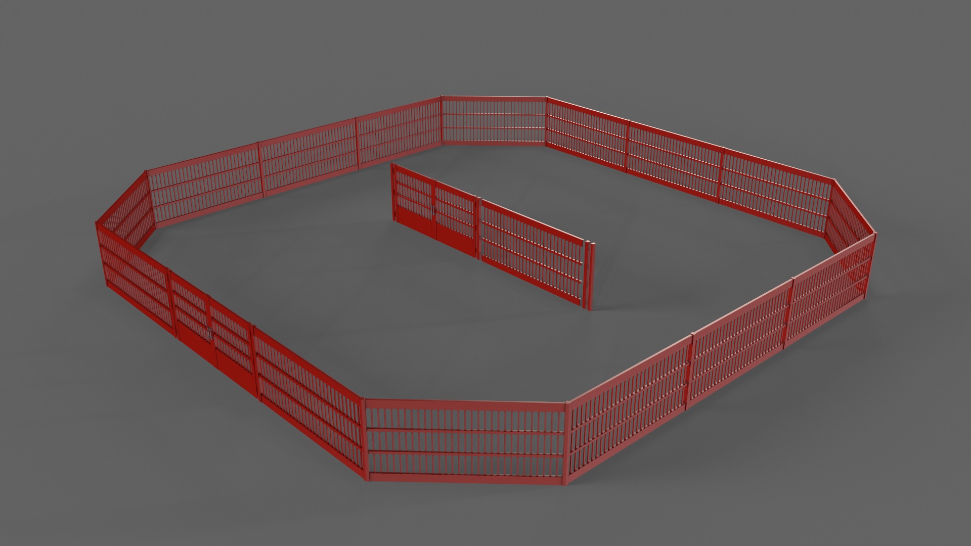 PBR Gate and Fence 3D Model Collection_43