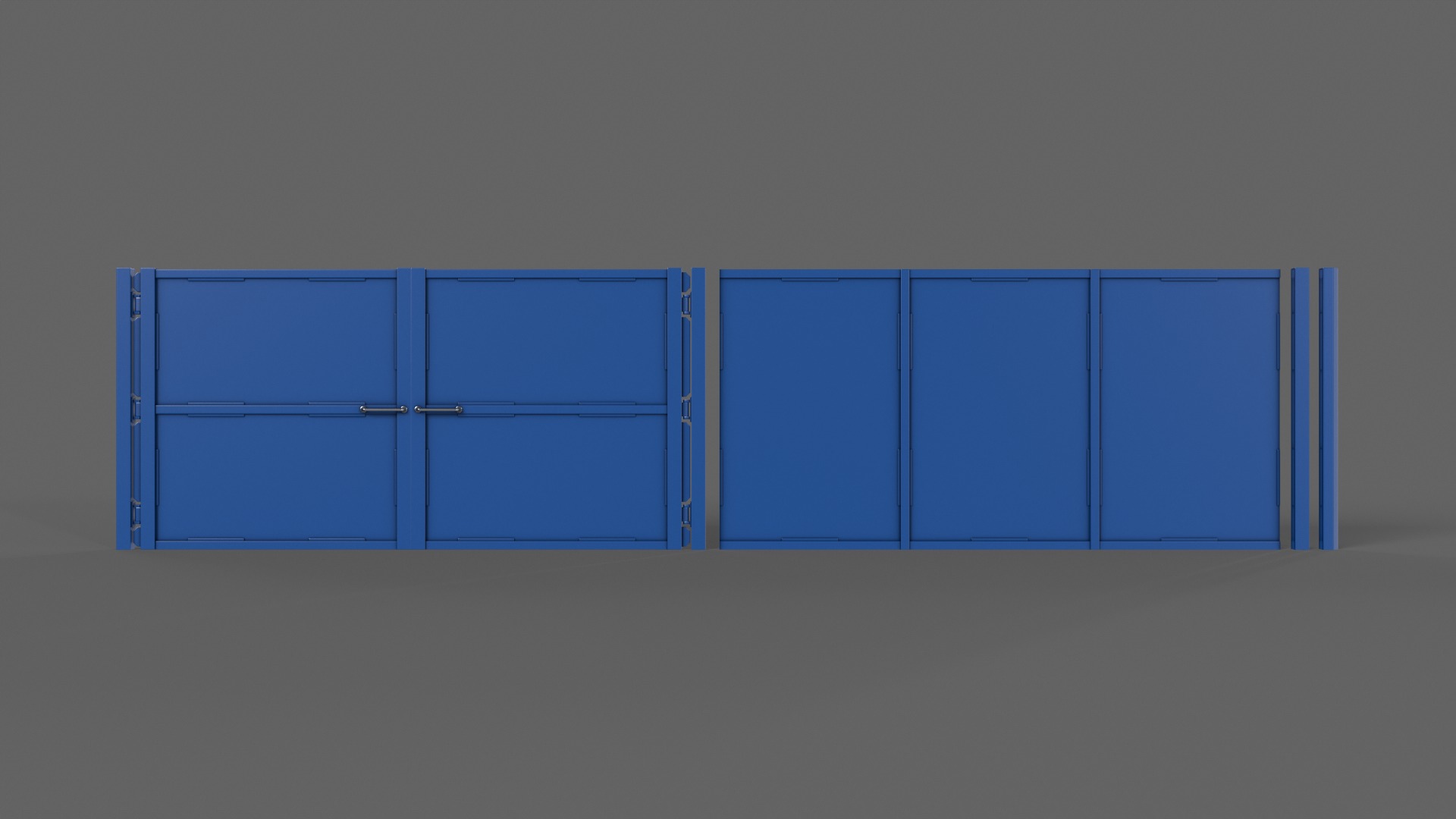 PBR Gate and Fence 3D Model Collection_73