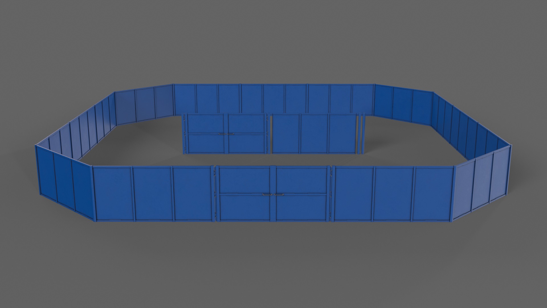 PBR Gate and Fence 3D Model Collection_17