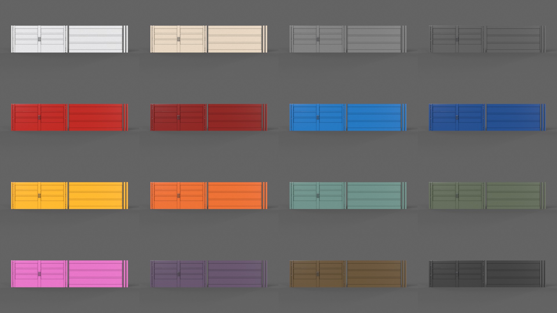 PBR Gate and Fence 3D Model Collection_11