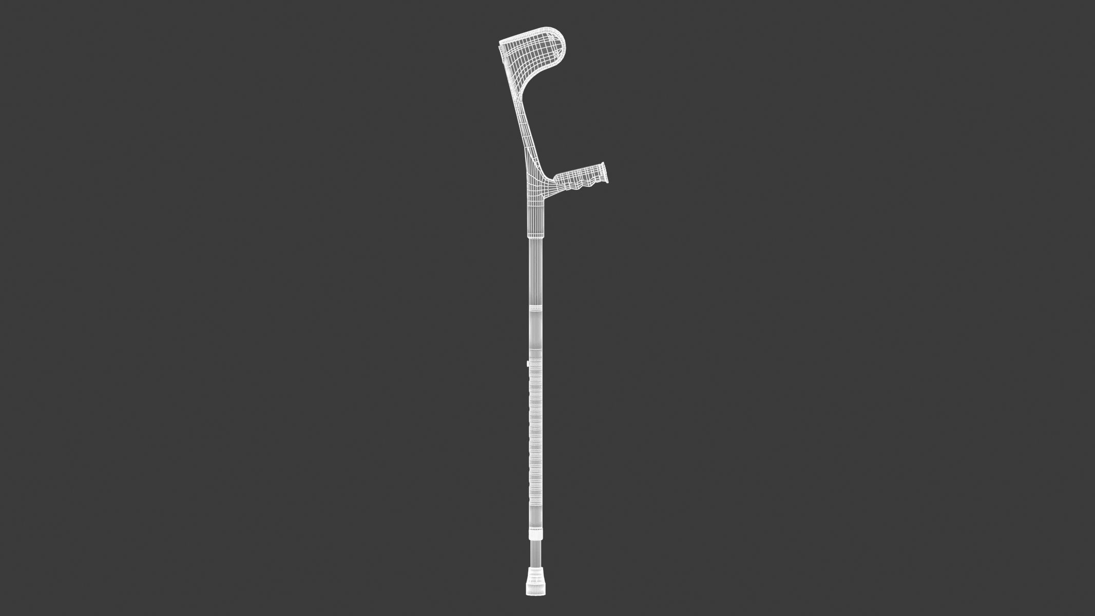 Medical Crutch 3D model_11