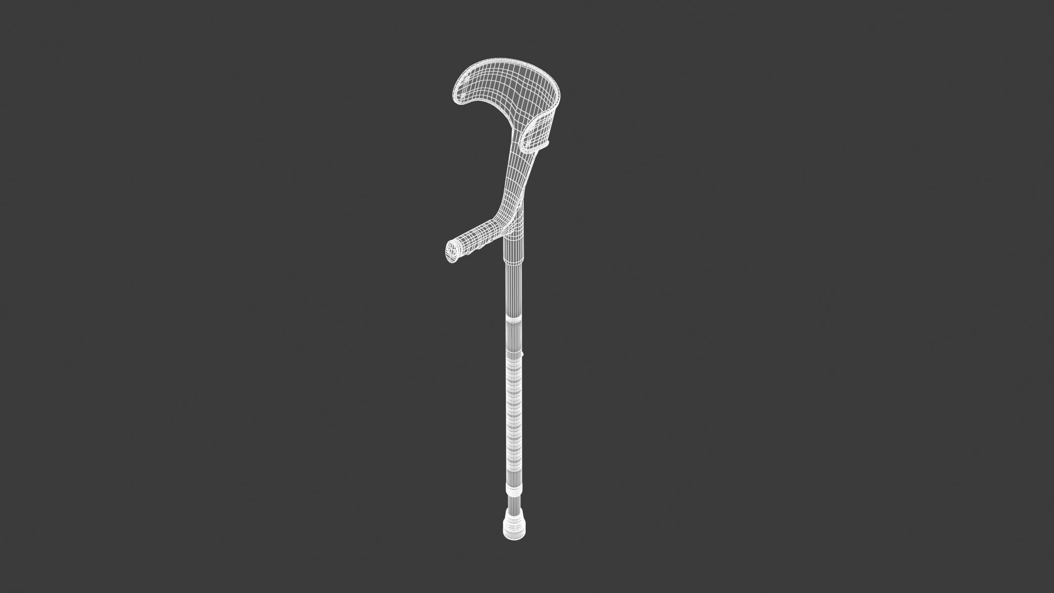 Medical Crutch 3D model_19