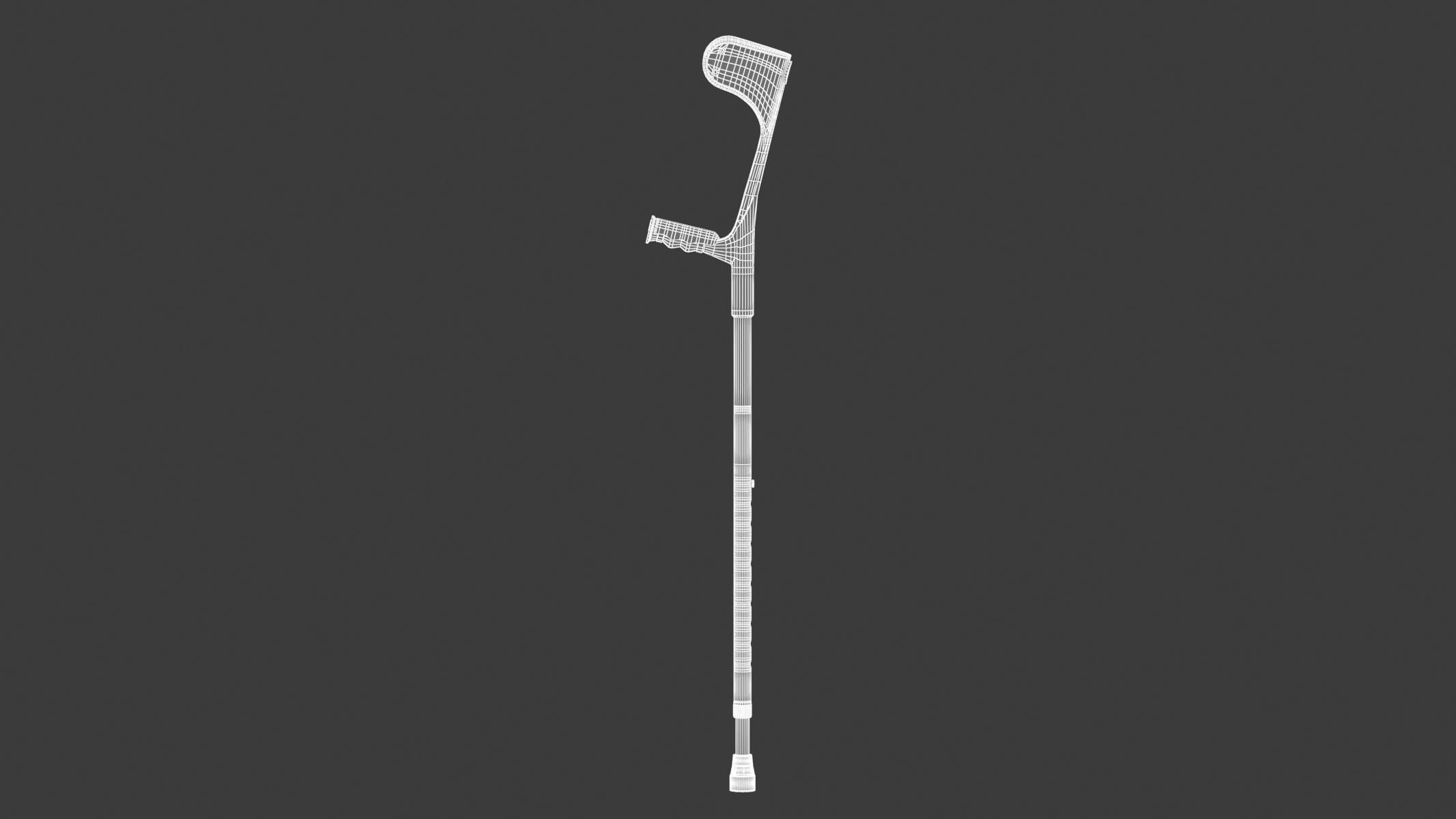 Medical Crutch 3D model_18